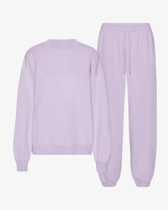 Organic Relaxed Sweatsuit - Soft Lavender sold by Colorful Standard