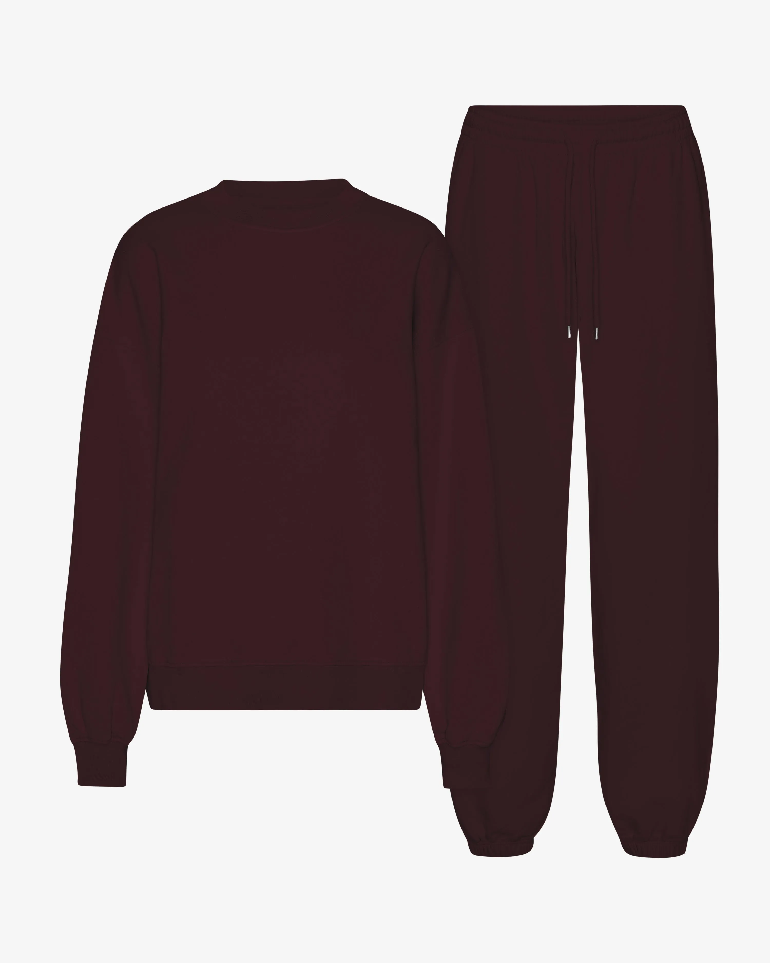 Organic Relaxed Sweatsuit - Oxblood Red sold by Colorful Standard