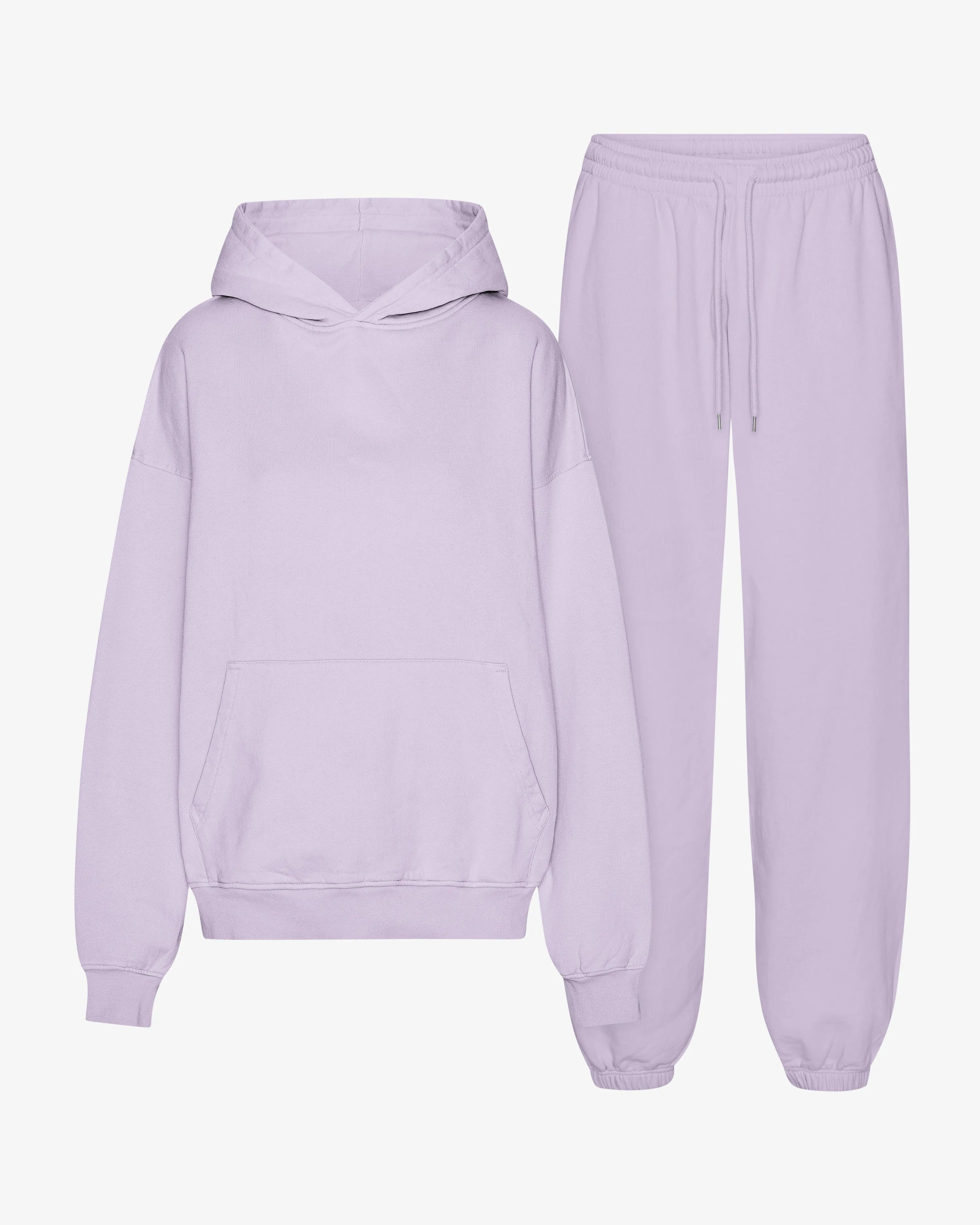 Organic Relaxed Hood Sweatsuit - Soft Lavender sold by Colorful Standard