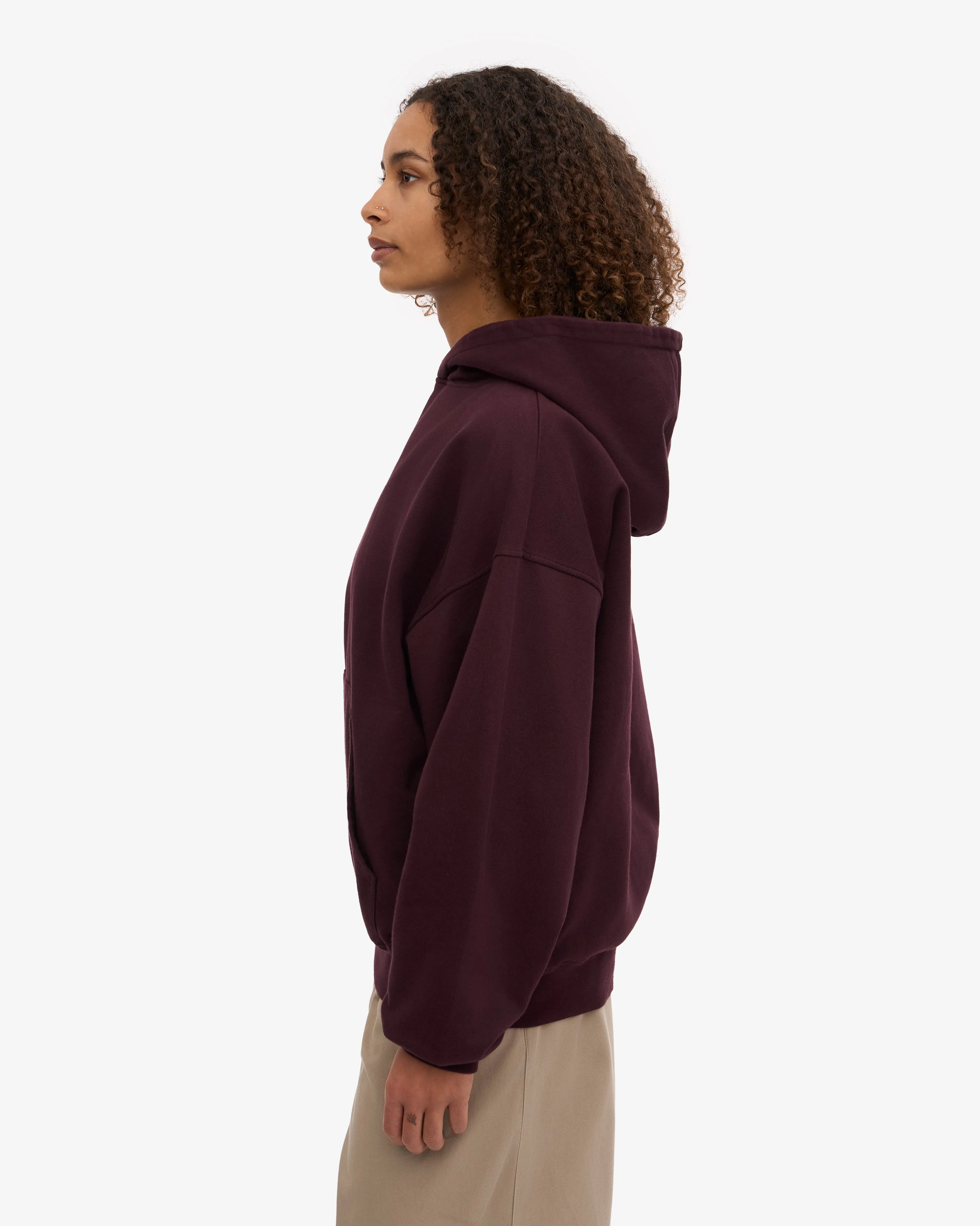 Organic Relaxed Hood Sweatsuit - Oxblood Red sold by Colorful Standard product image thumbnail 3