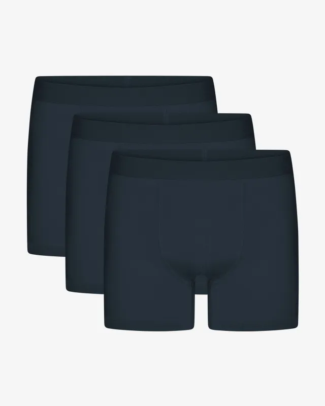Organic Boxer Briefs 3 Pack - Petrol Blue sold by Colorful Standard
