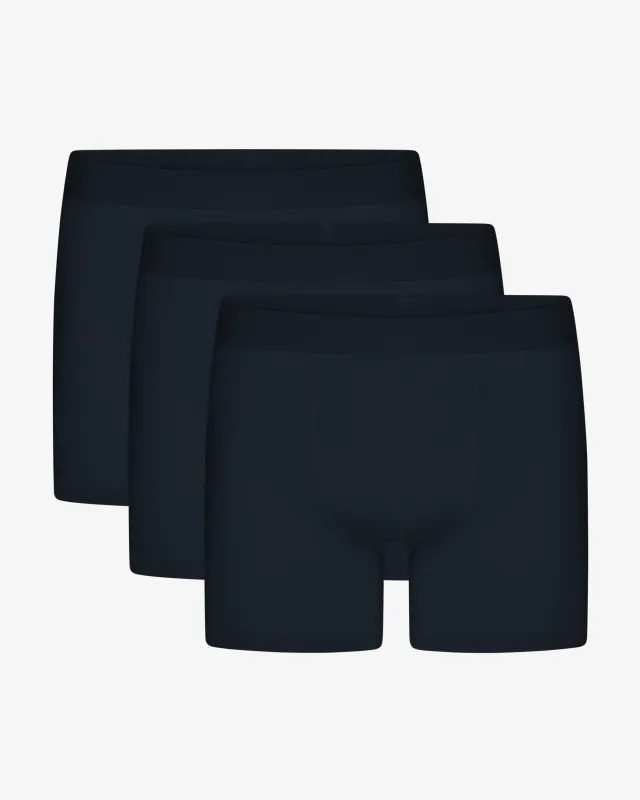 Organic Boxer Briefs 3 Pack - Navy Blue sold by Colorful Standard