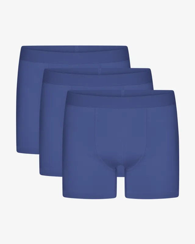 Organic Boxer Briefs 3 Pack - Marine Blue sold by Colorful Standard