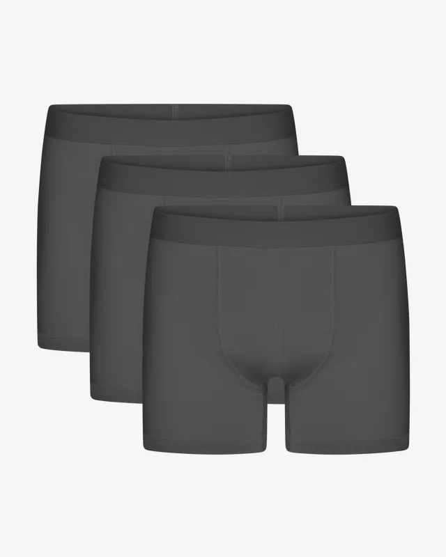 Organic Boxer Briefs 3 Pack - Lava Grey sold by Colorful Standard