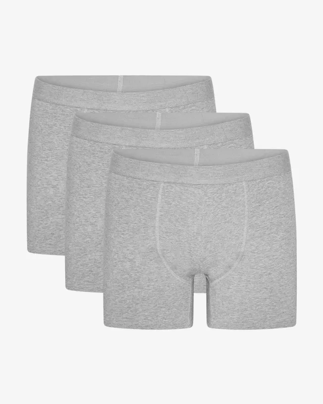 Organic Boxer Briefs 3 Pack - Heather Grey sold by Colorful Standard