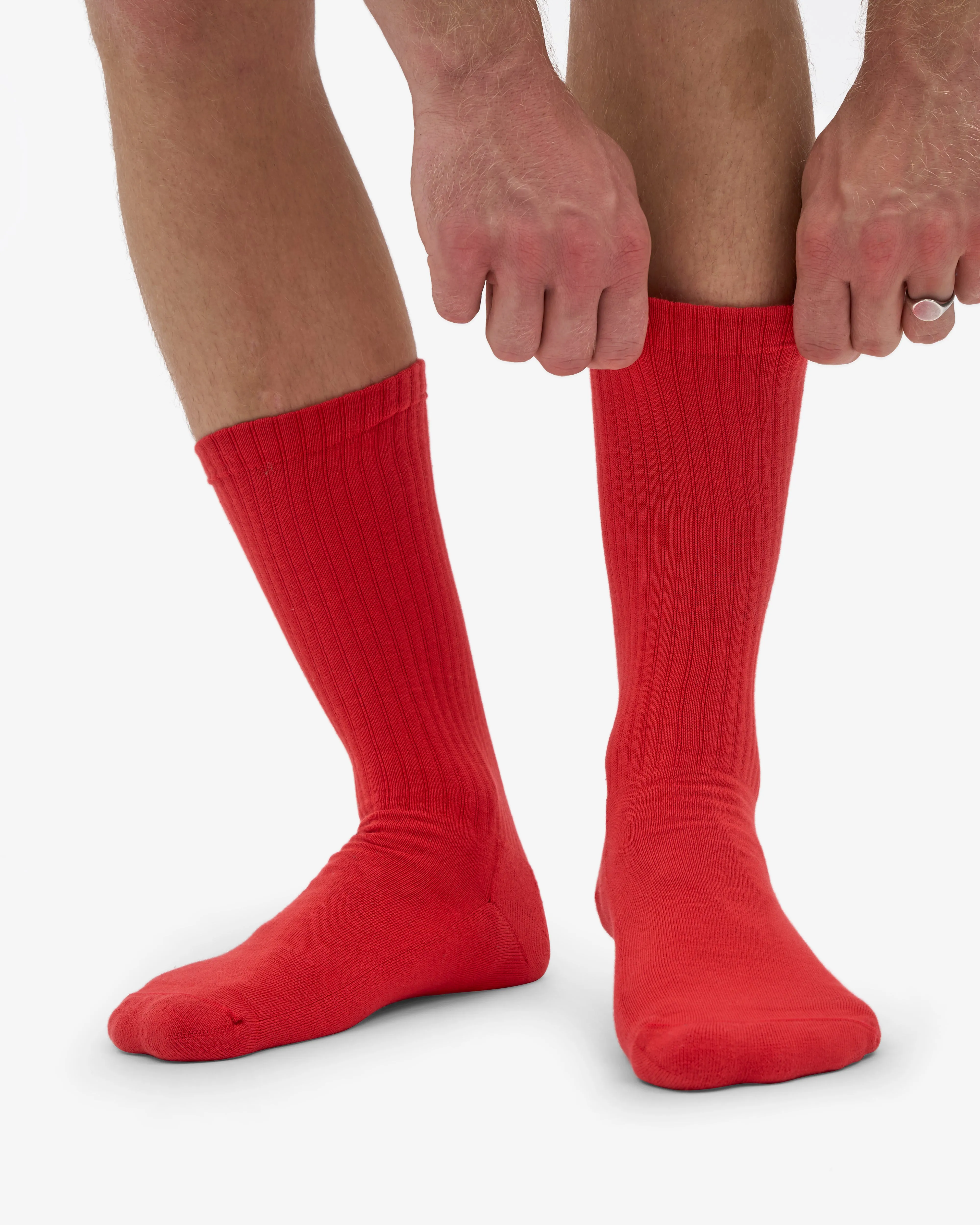 Organic Active Sock - Red Tangerine (3-Pack) sold by Colorful Standard product image thumbnail 2