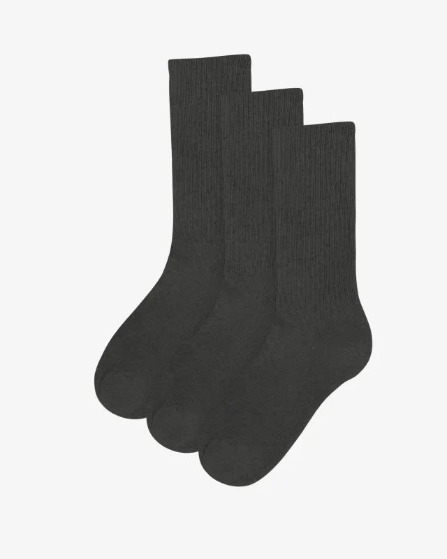Organic Active Sock - Lava Grey (3-Pack) sold by Colorful Standard