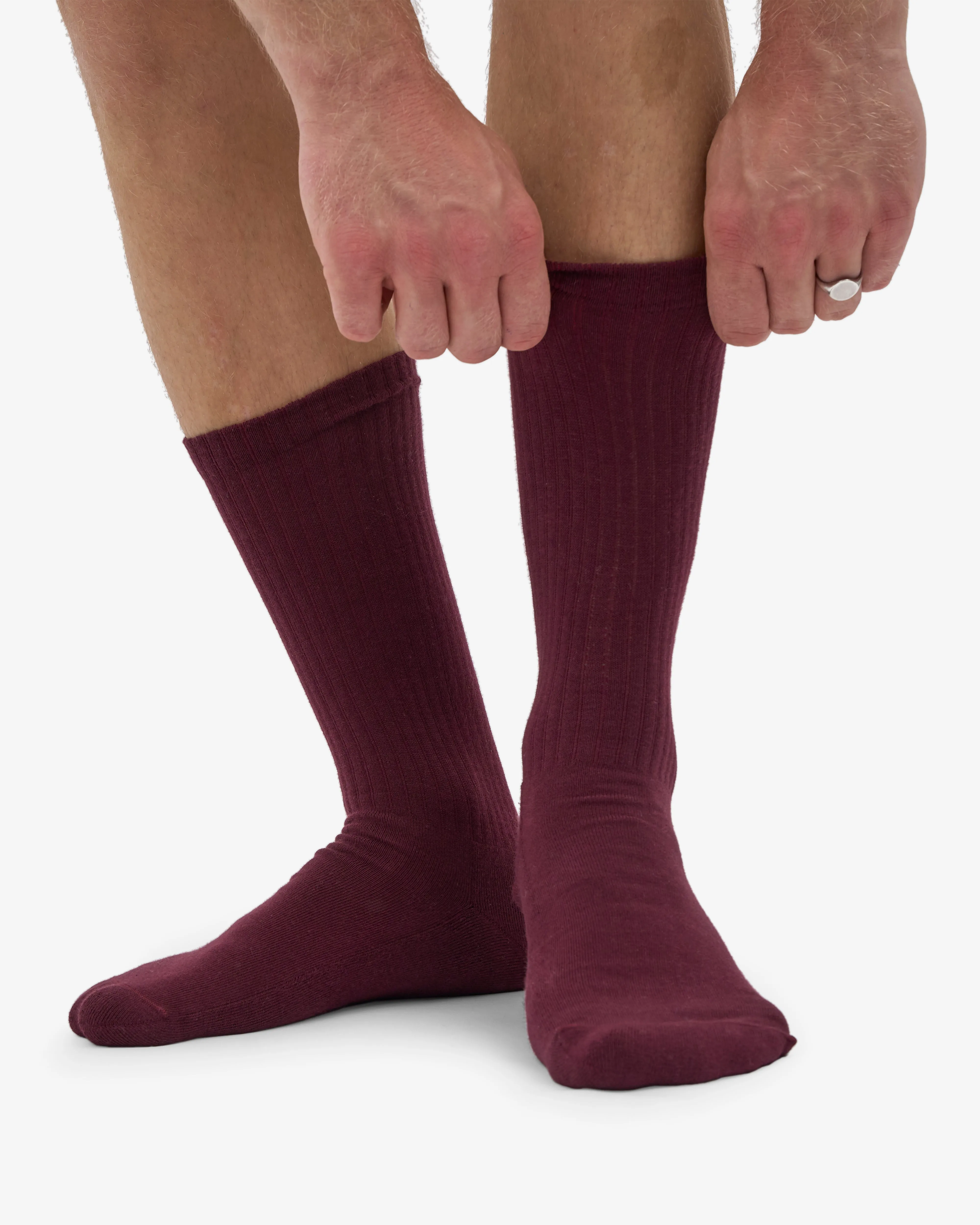 Organic Active Sock - Oxblood Red (3-Pack) sold by Colorful Standard product image thumbnail 2