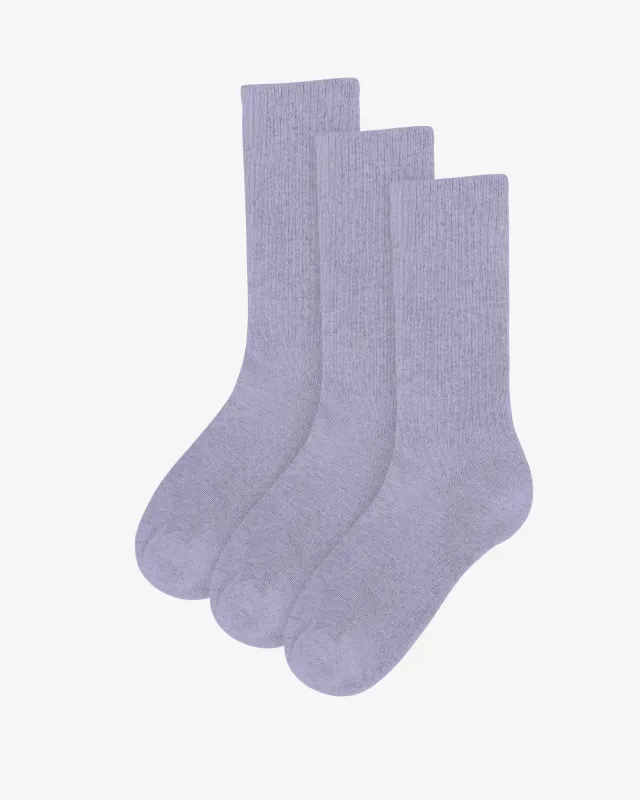 Organic Active Sock - Soft Lavender (3-Pack) sold by Colorful Standard