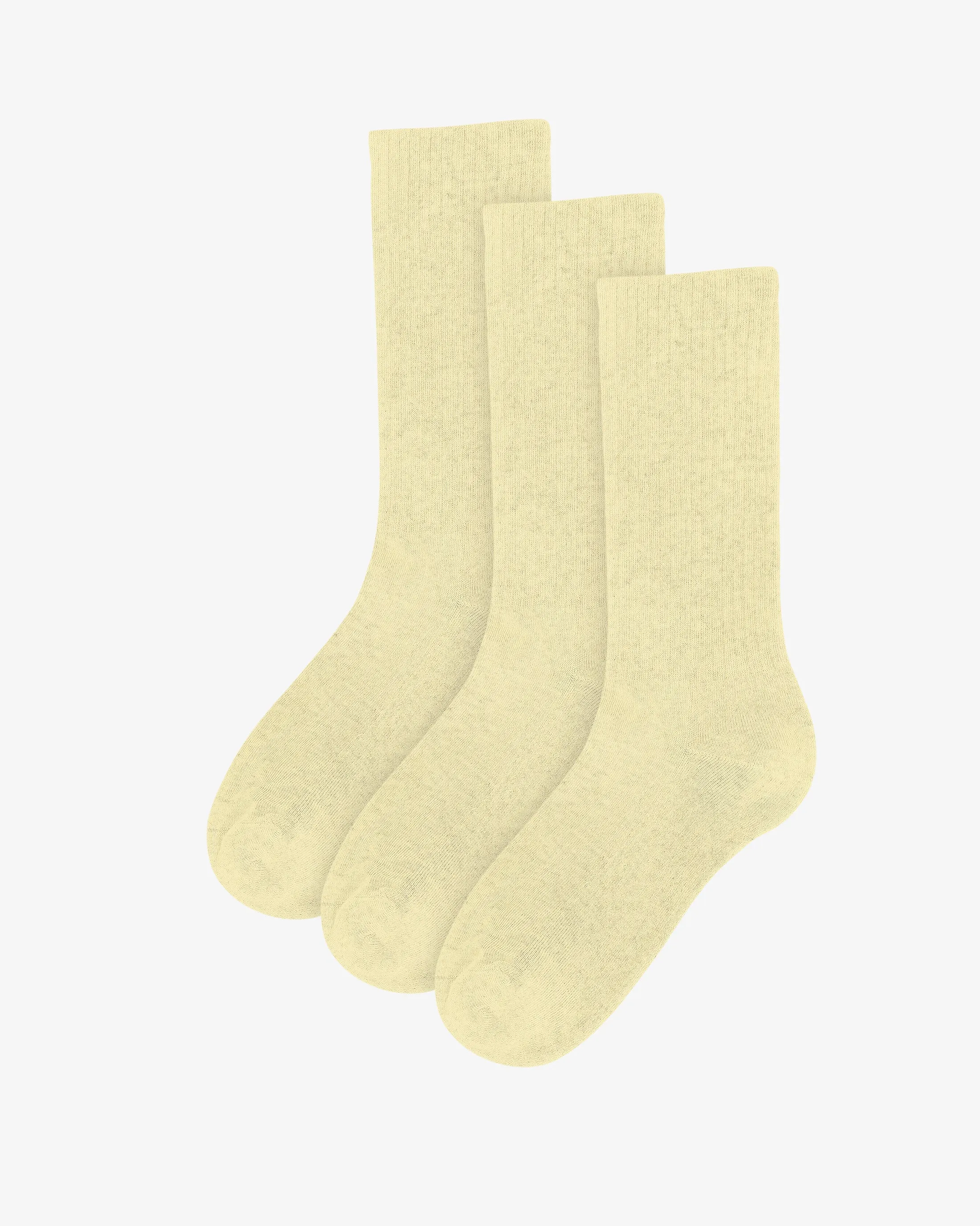 Organic Active Sock - Soft Yellow (3-Pack) sold by Colorful Standard