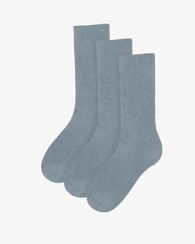 Organic Active Sock - Steel Blue (3-Pack) sold by Colorful Standard