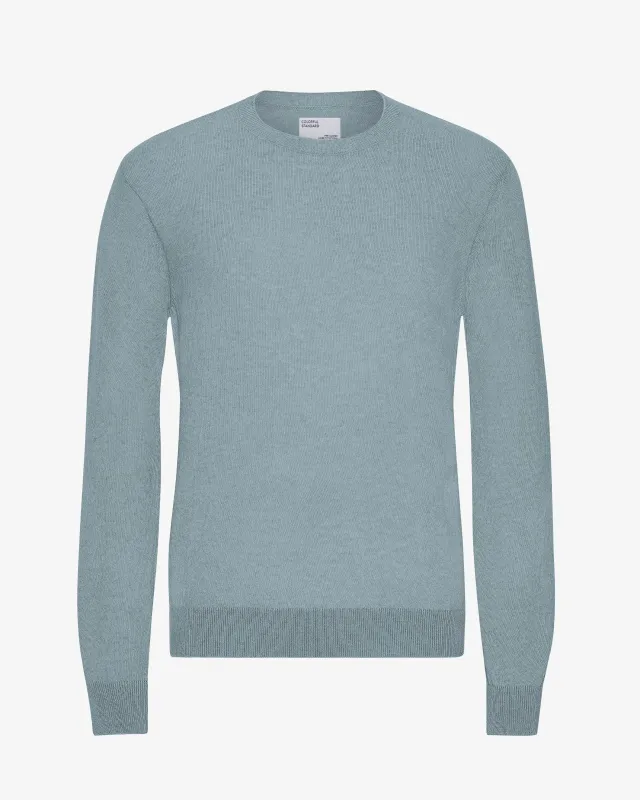 Light Merino Wool Crew - Stone Blue sold by Colorful Standard