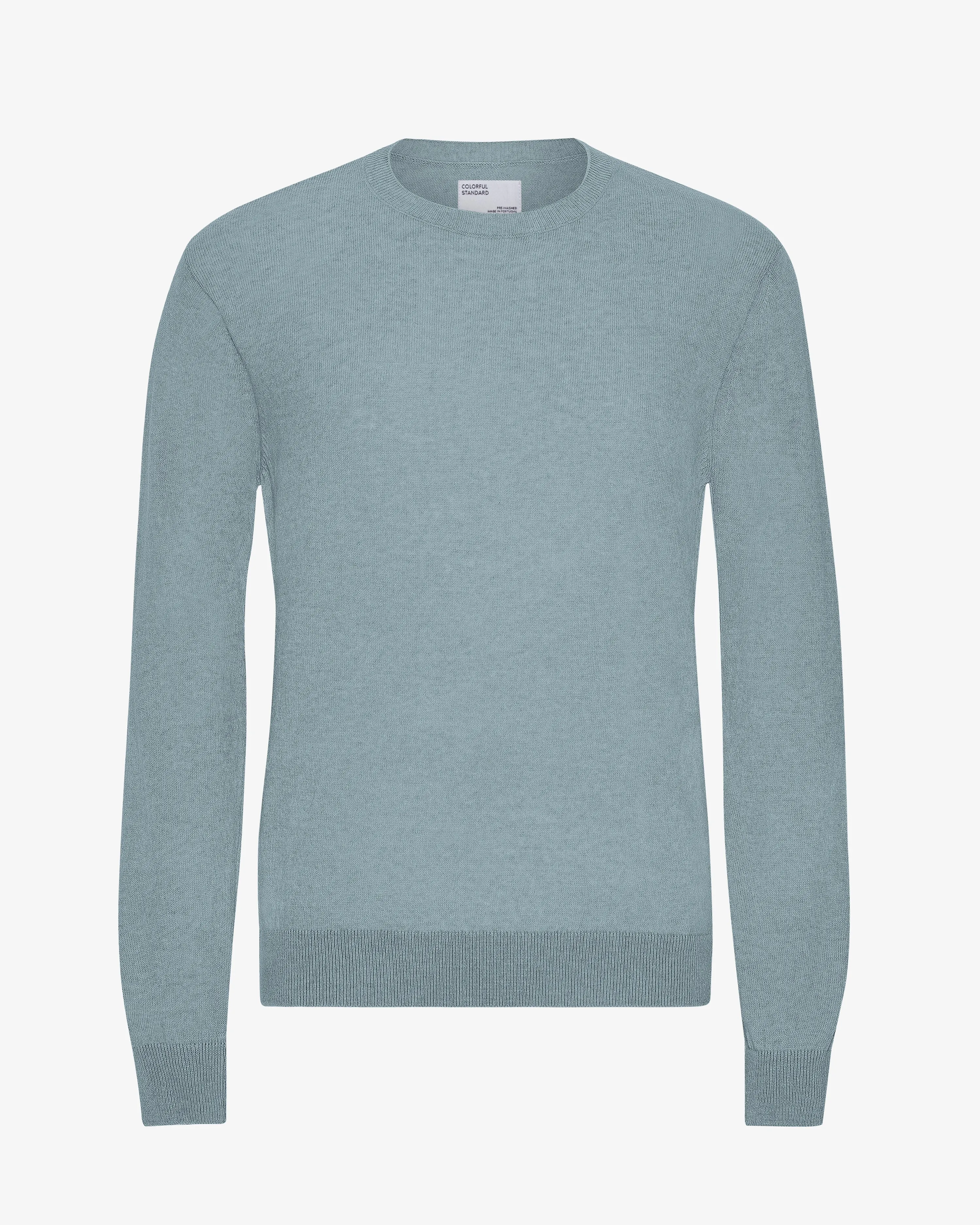 Light Merino Wool Crew - Stone Blue sold by Colorful Standard