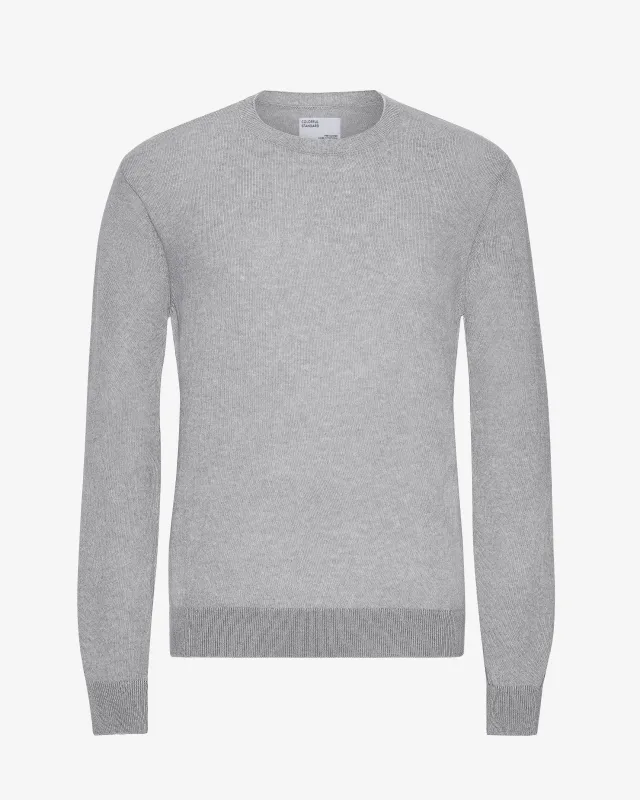 Light Merino Wool Crew - Heather Grey sold by Colorful Standard