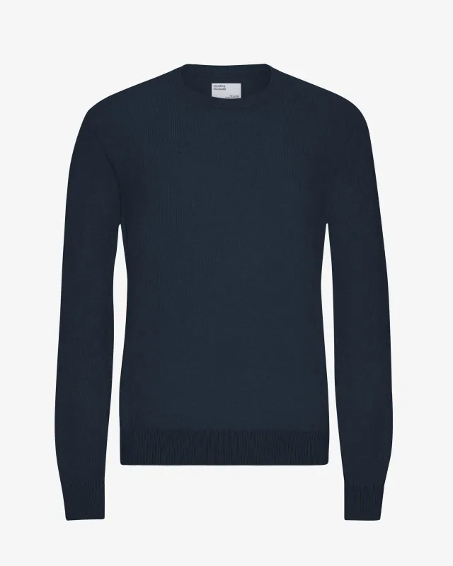 Light Merino Wool Crew - Navy Blue sold by Colorful Standard