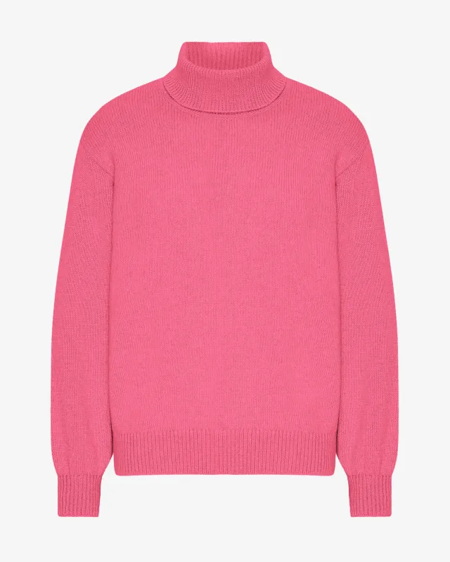 Merino Wool Turtleneck - Bubblegum Pink sold by Colorful Standard