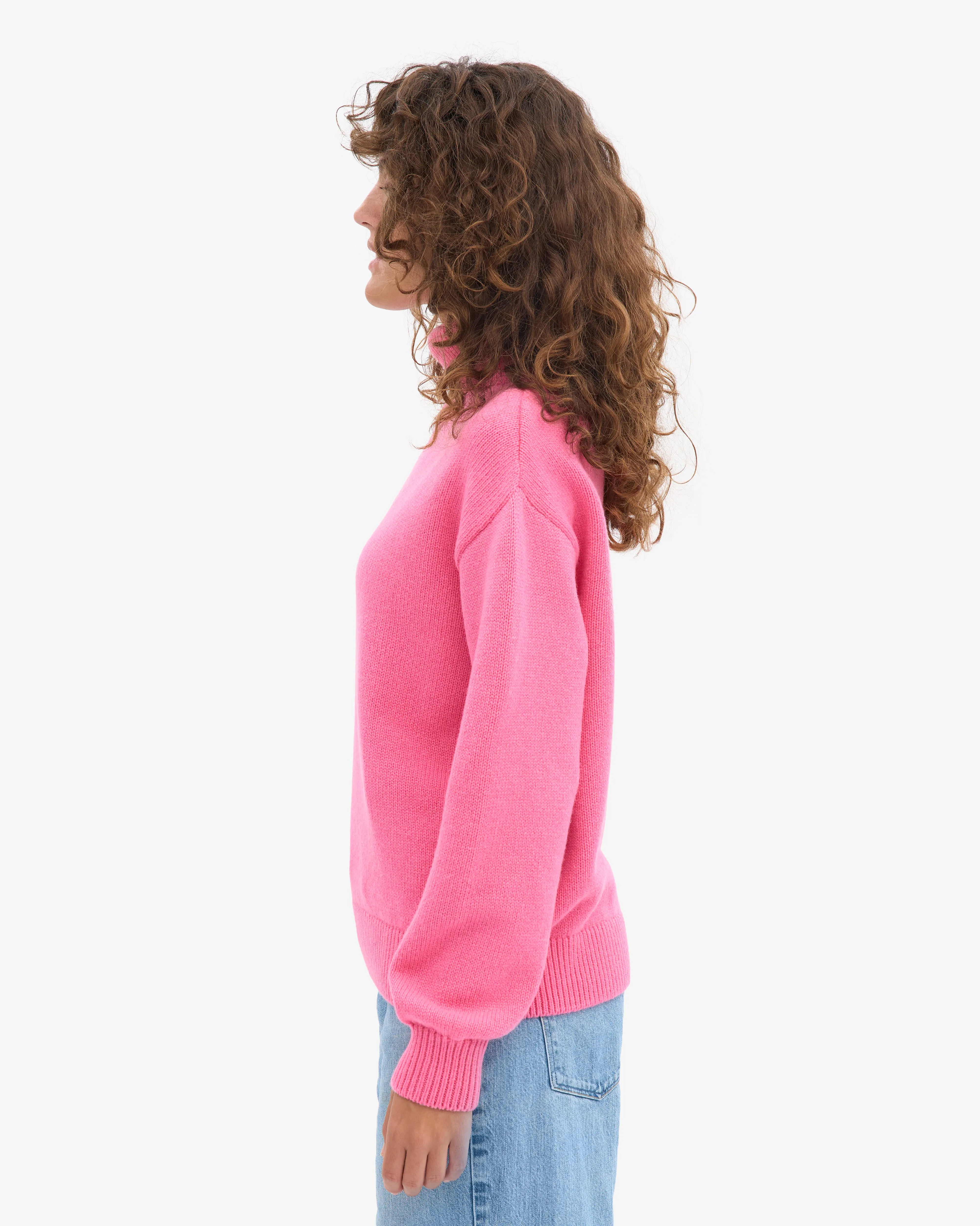 Merino Wool Turtleneck - Bubblegum Pink sold by Colorful Standard product image thumbnail 3