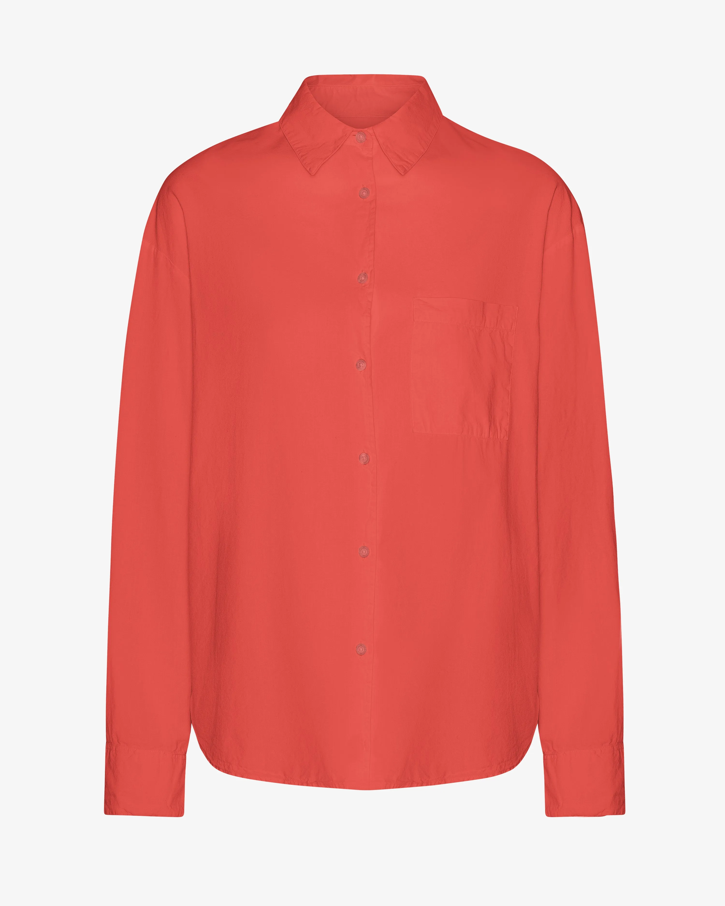 Organic Oversized Shirt - Red Tangerine sold by Colorful Standard