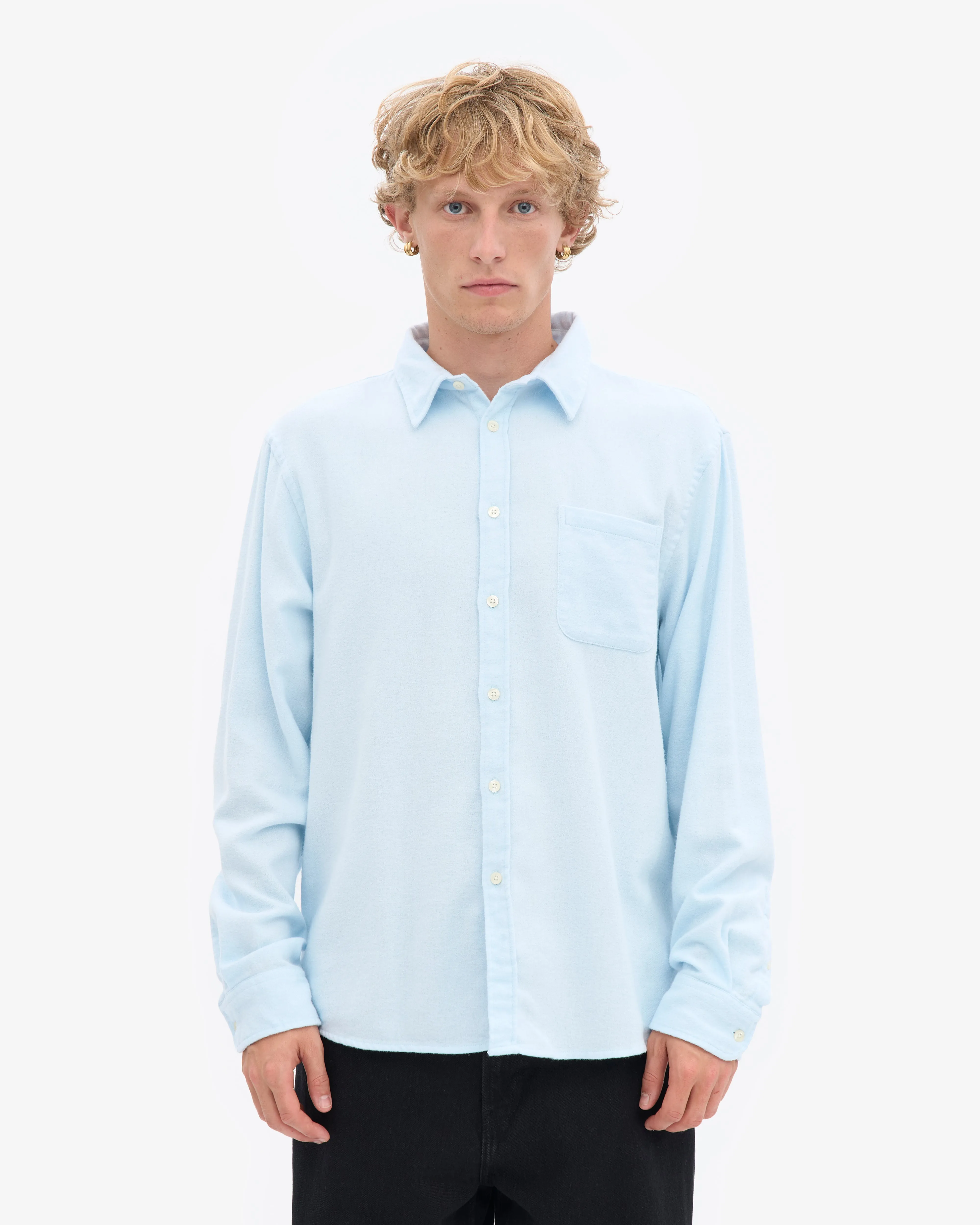 Organic Flannel Shirt - Polar Blue sold by Colorful Standard product image thumbnail 2