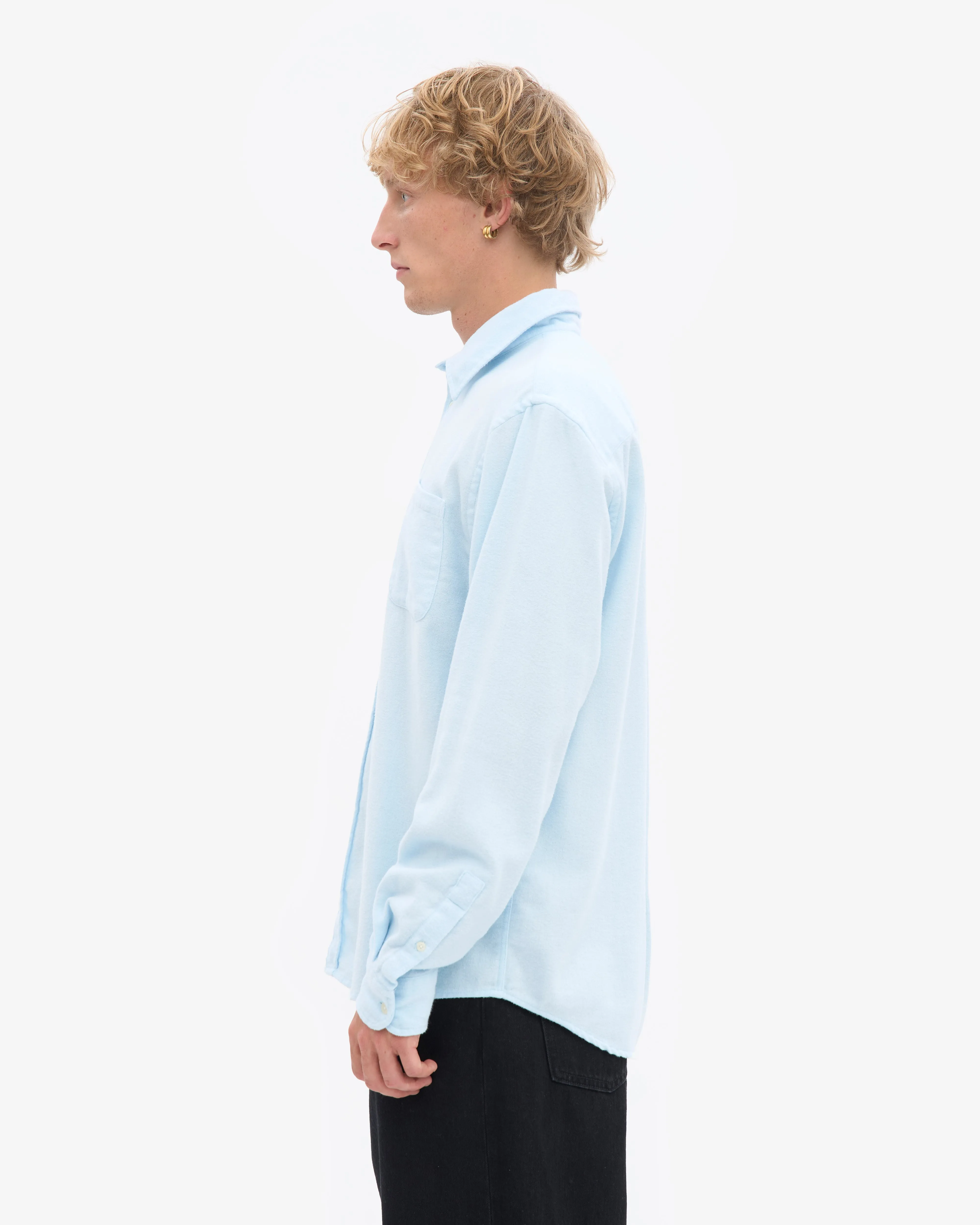 Organic Flannel Shirt - Polar Blue sold by Colorful Standard product image thumbnail 3