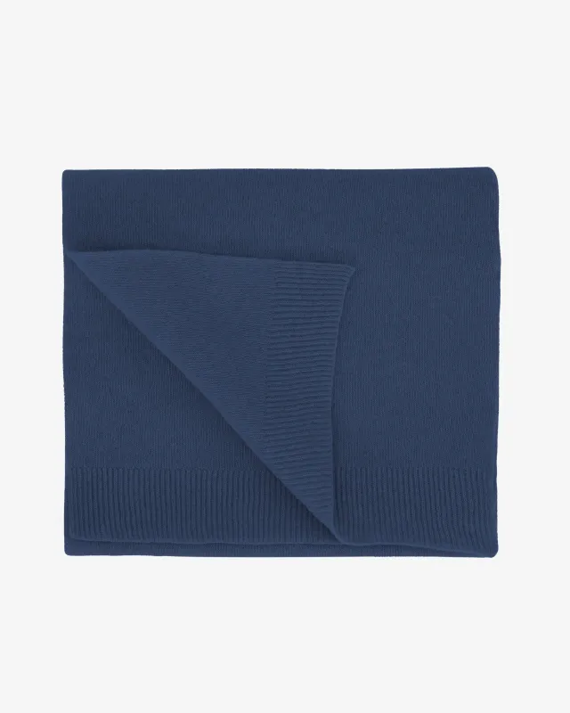 Merino Wool Scarf - Petrol Blue made by Colorful Standard