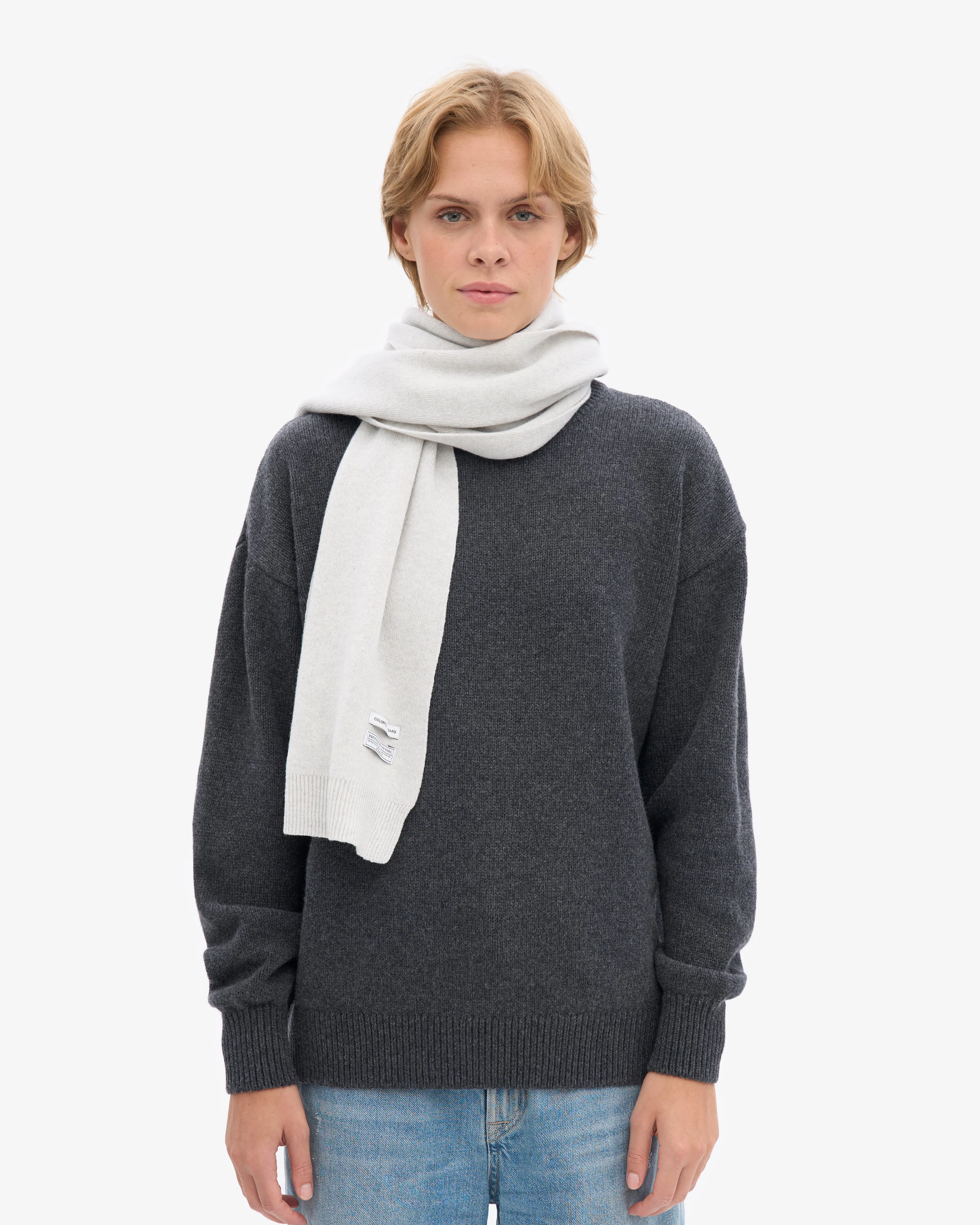 Merino Wool Scarf - Snow Melange sold by Colorful Standard product image thumbnail 2