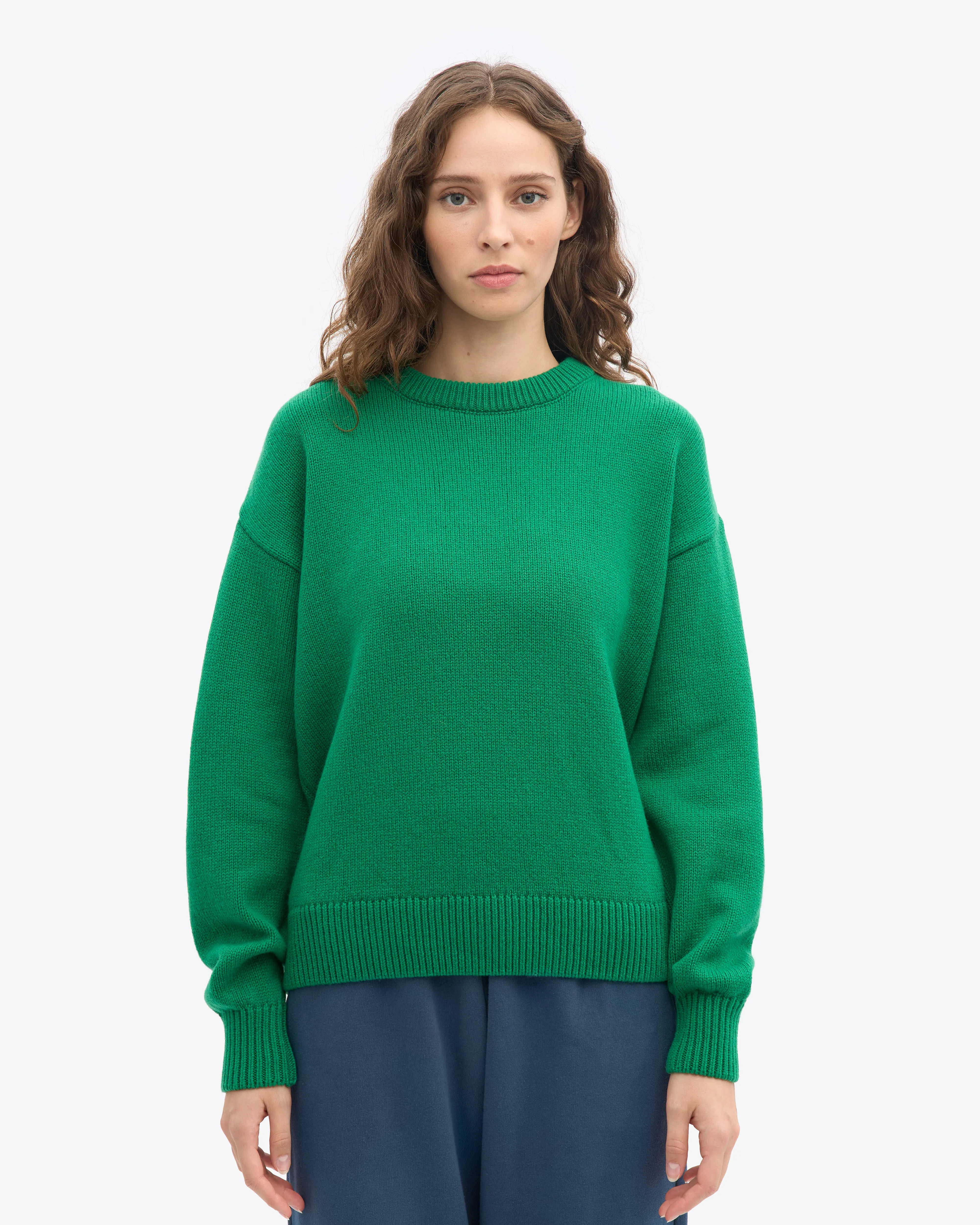 Oversized Merino Wool Crew - Kelly Green sold by Colorful Standard product image thumbnail 2