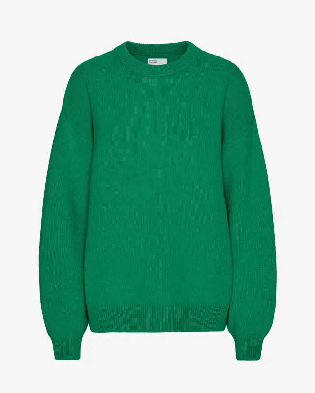 Oversized Merino Wool Crew - Kelly Green sold by Colorful Standard