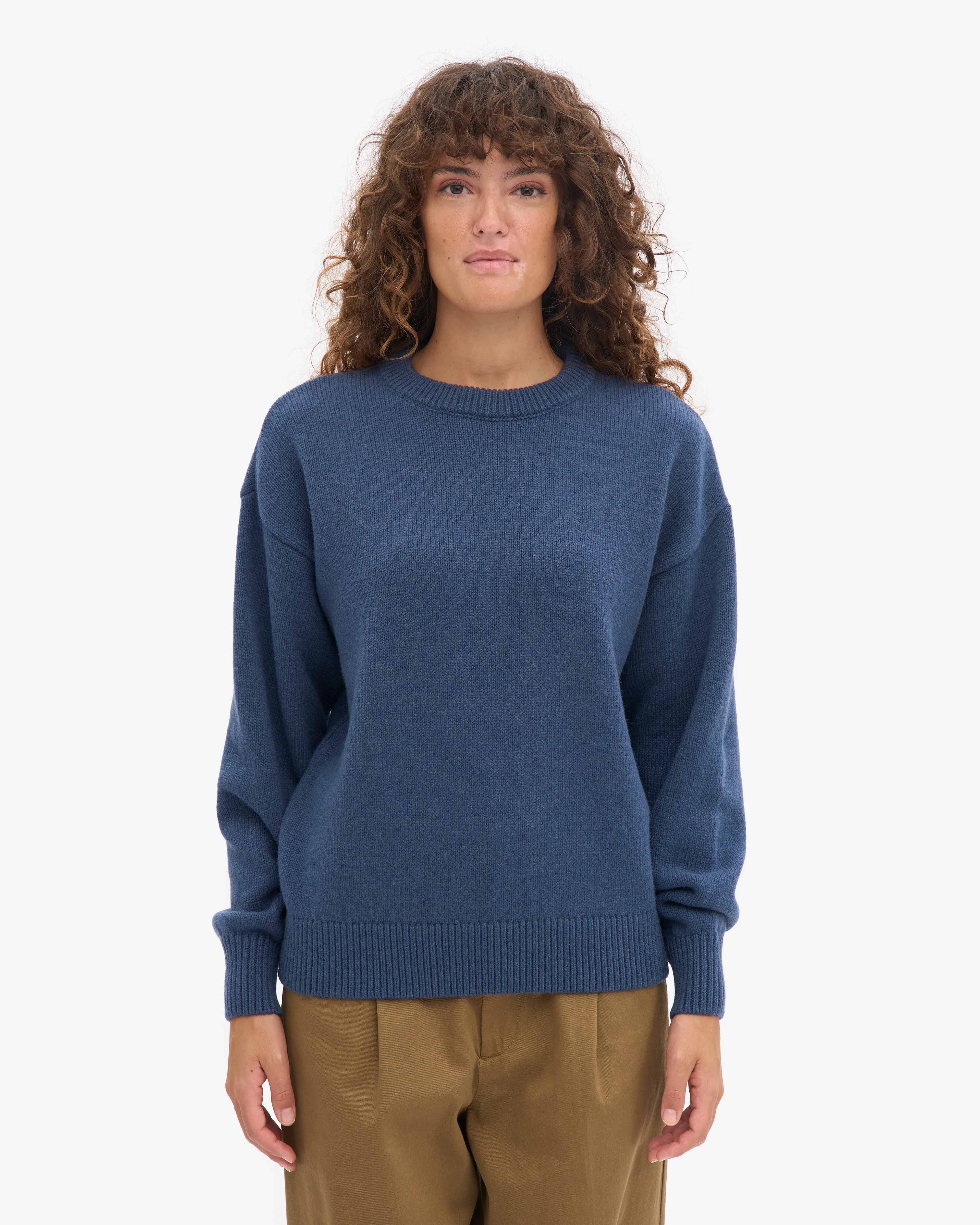 Oversized Merino Wool Crew - Petrol Blue sold by Colorful Standard product image thumbnail 2