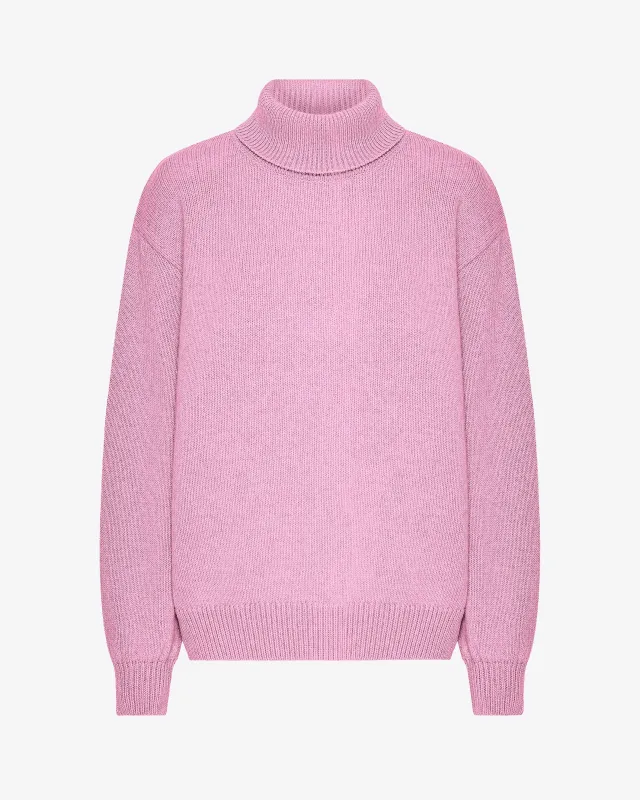 Merino Wool Turtleneck - Cherry Blossom sold by Colorful Standard