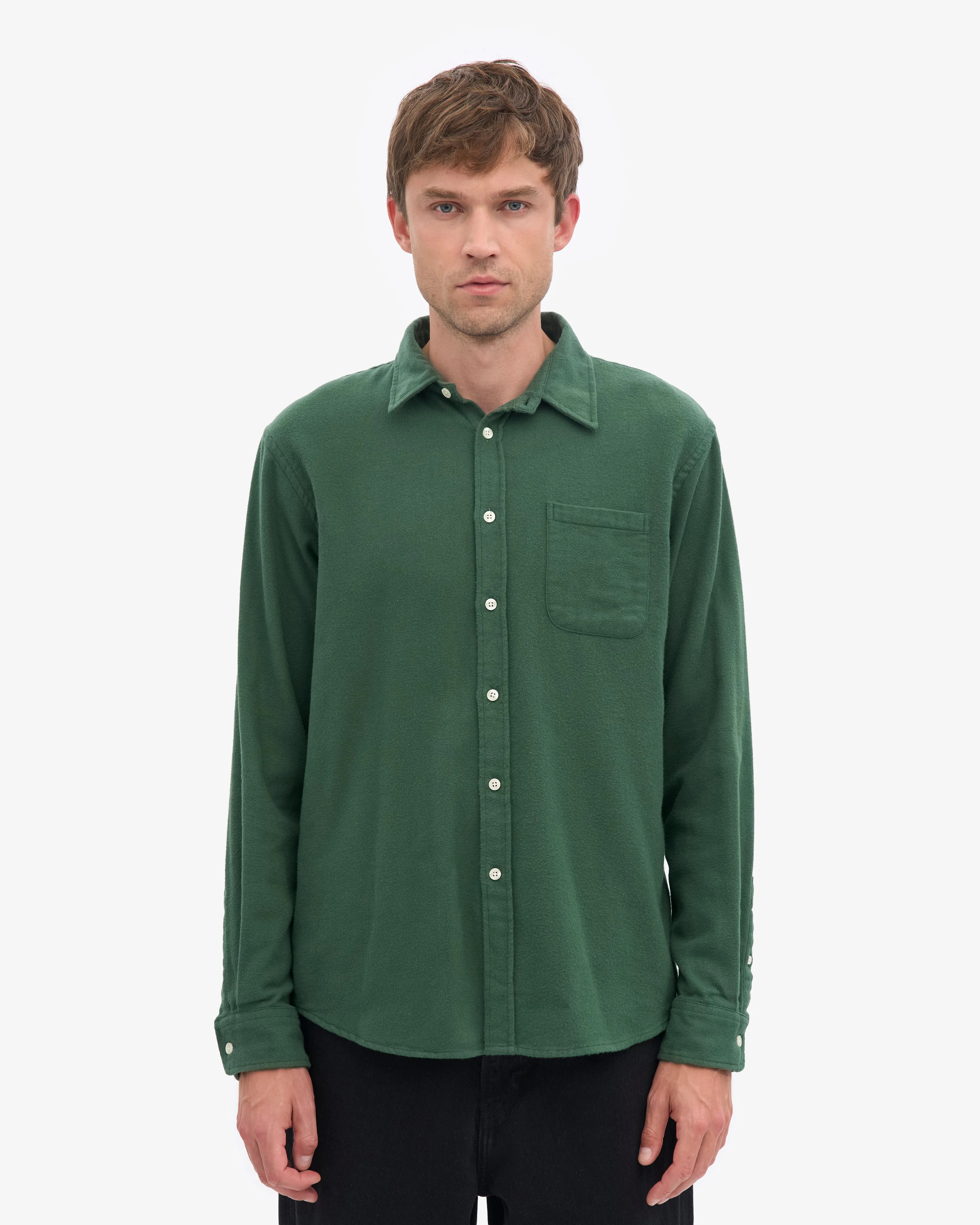 Organic Flannel Shirt - Emerald Green sold by Colorful Standard product image thumbnail 2