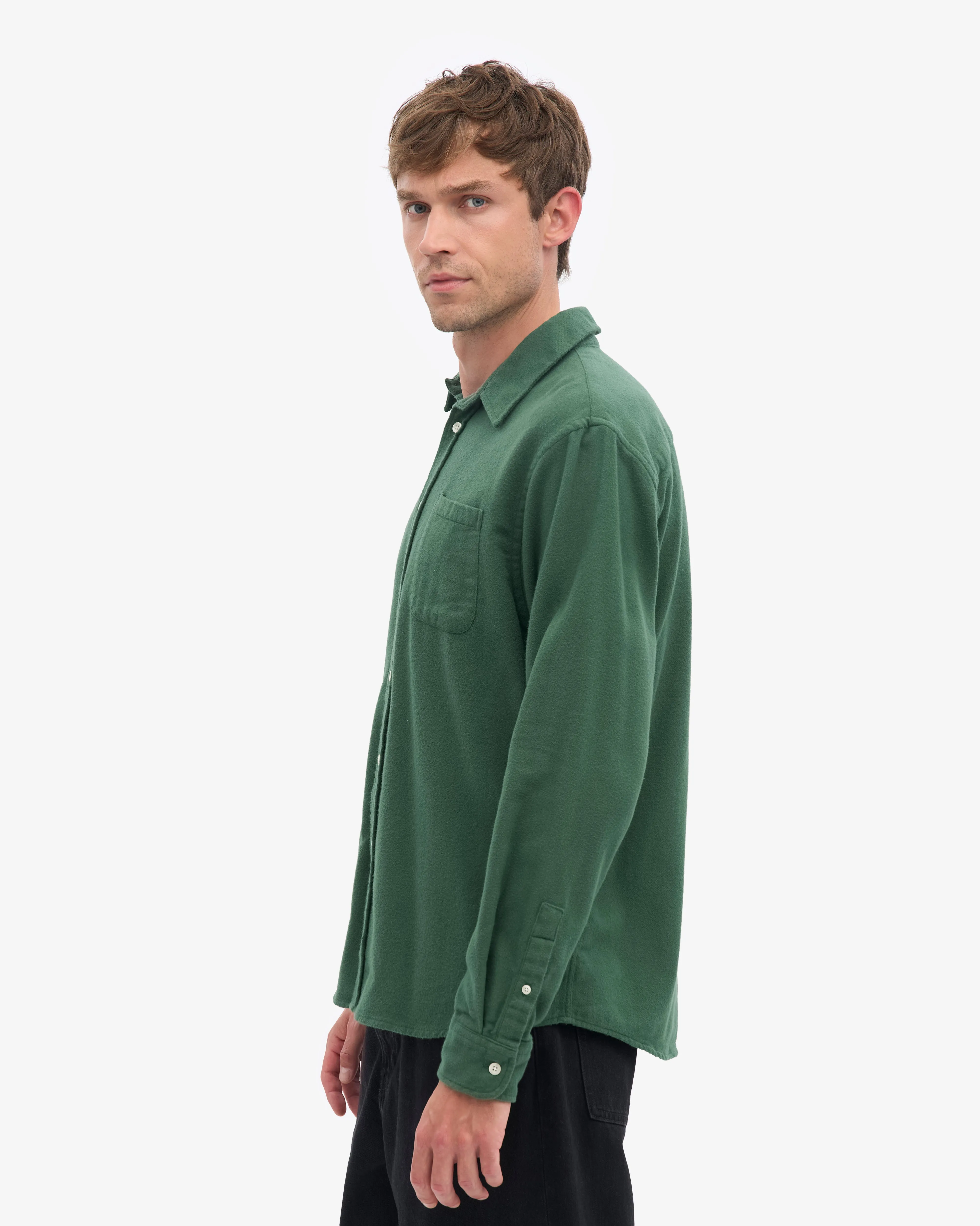 Organic Flannel Shirt - Emerald Green sold by Colorful Standard product image thumbnail 3