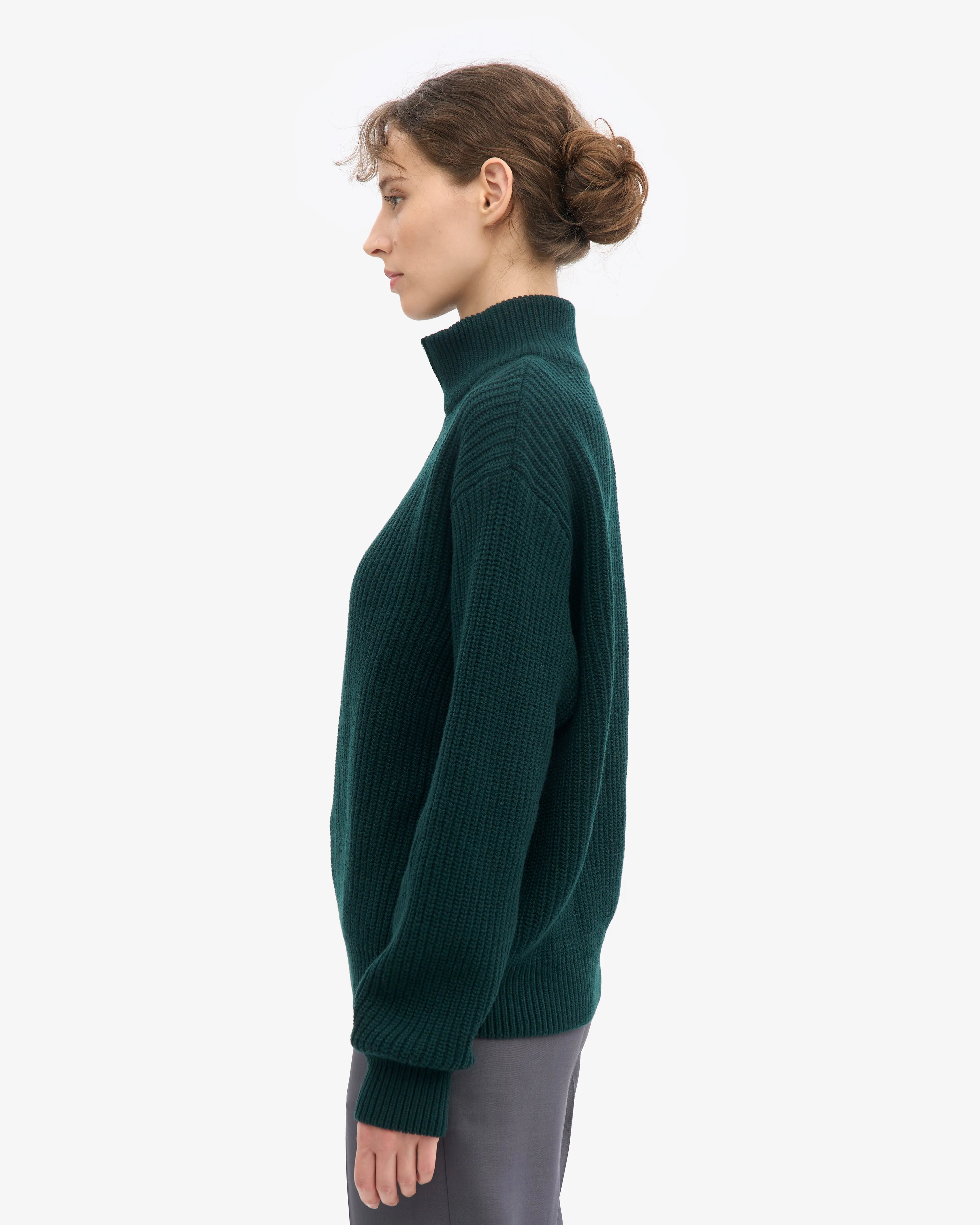 Merino Quarter Zip - Emerald Green sold by Colorful Standard product image thumbnail 3