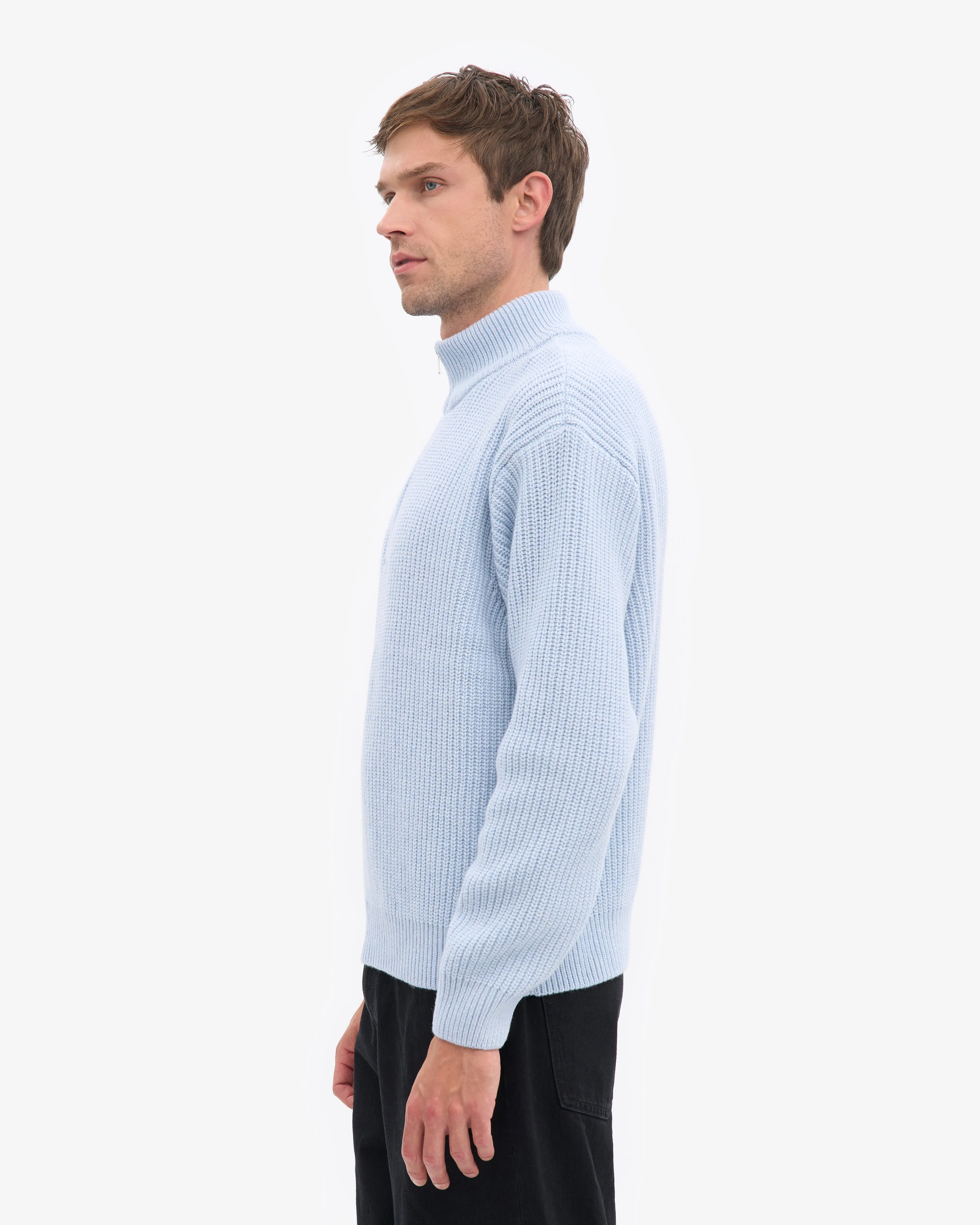 Merino Quarter Zip - Polar Blue sold by Colorful Standard product image thumbnail 3