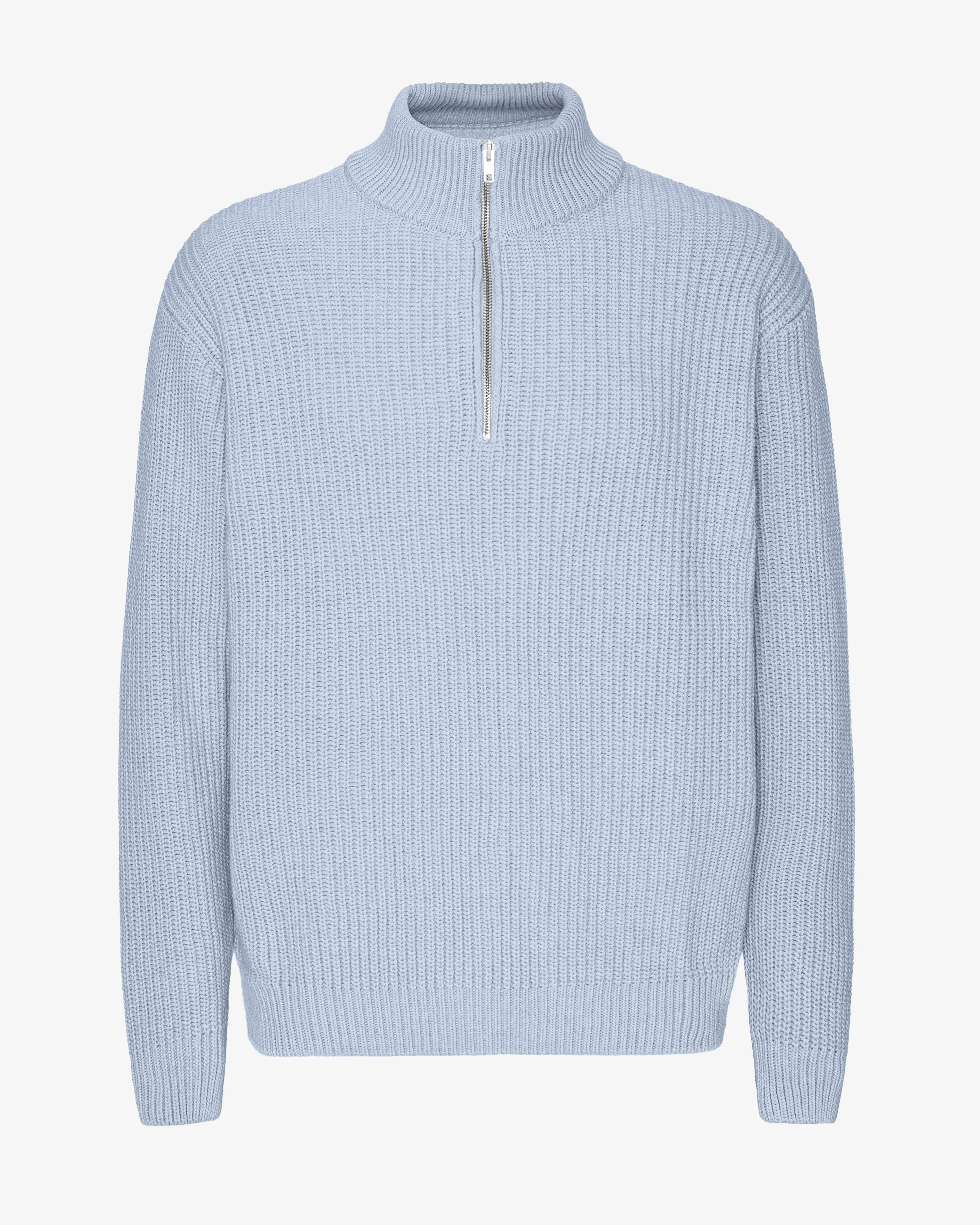 Merino Quarter Zip - Polar Blue sold by Colorful Standard