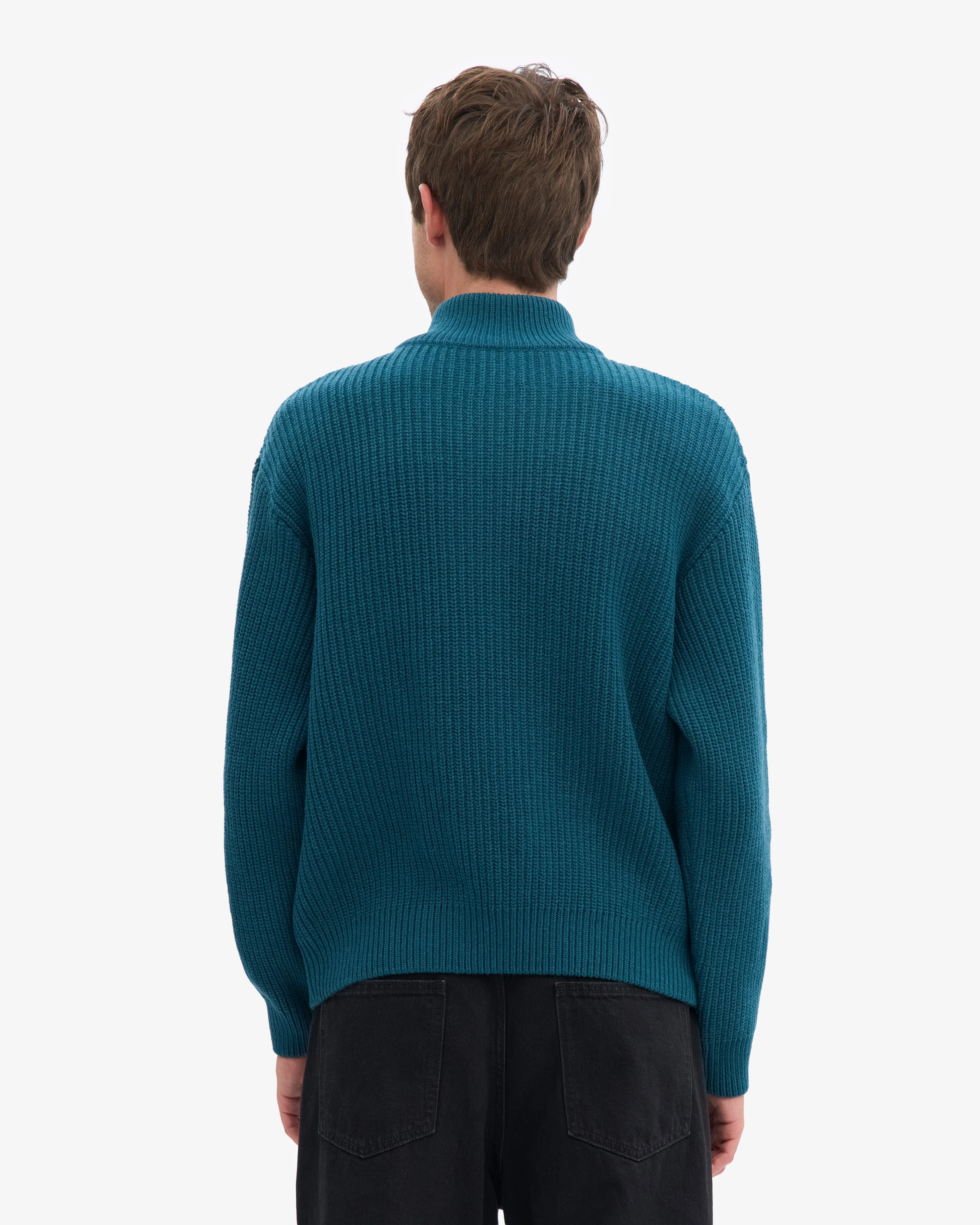 Merino Quarter Zip - Ocean Green sold by Colorful Standard product image thumbnail 4