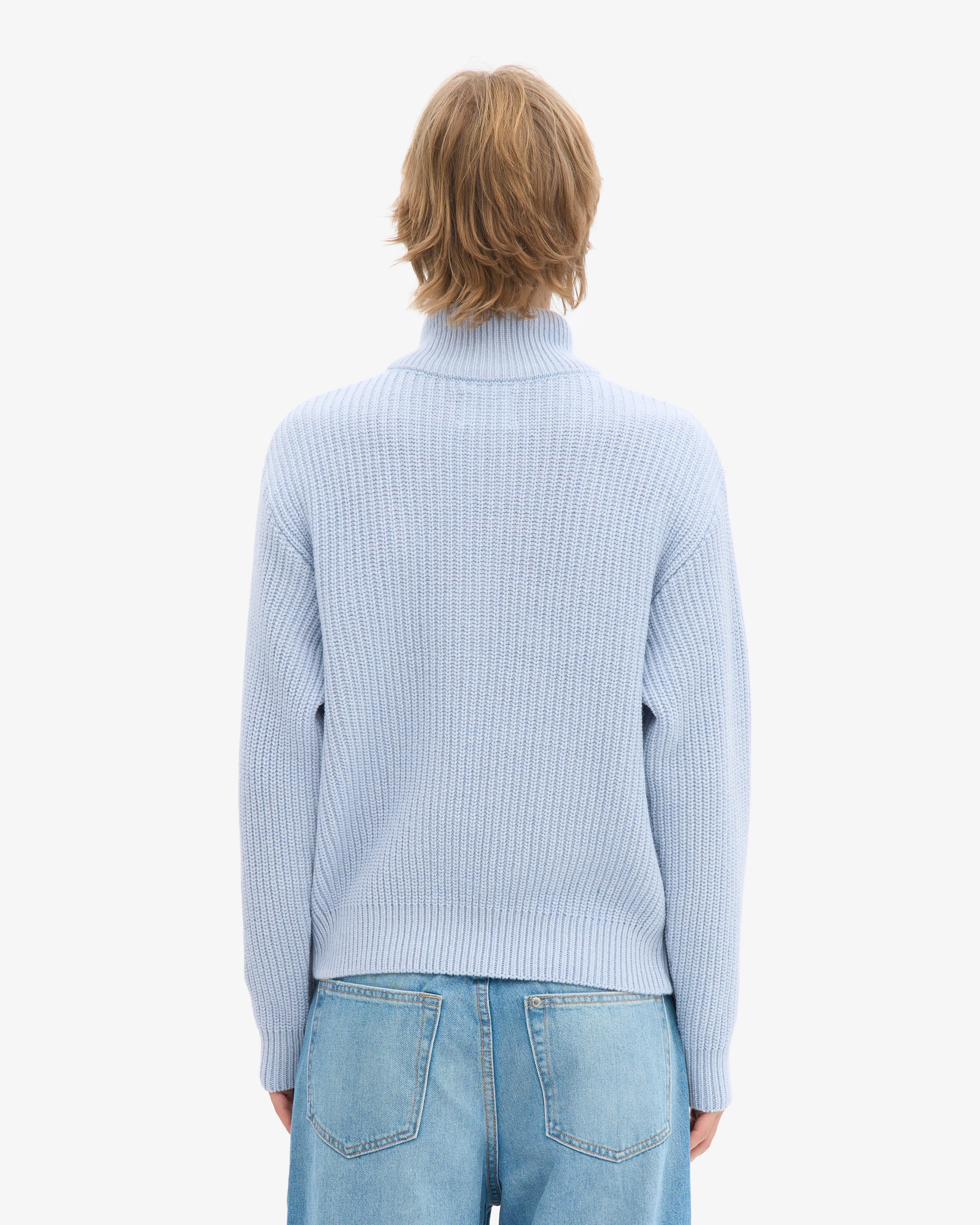 Merino Quarter Zip - Polar Blue sold by Colorful Standard product image thumbnail 4