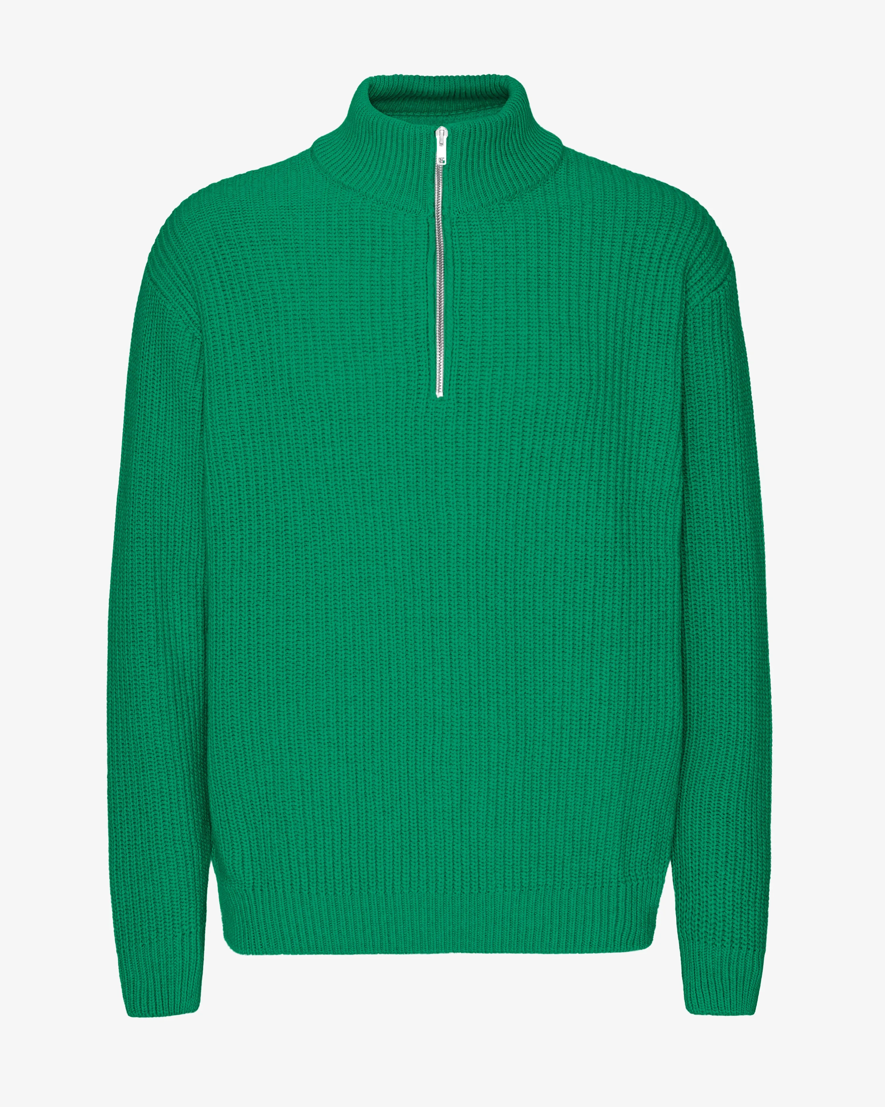 Merino Quarter Zip - Kelly Green sold by Colorful Standard