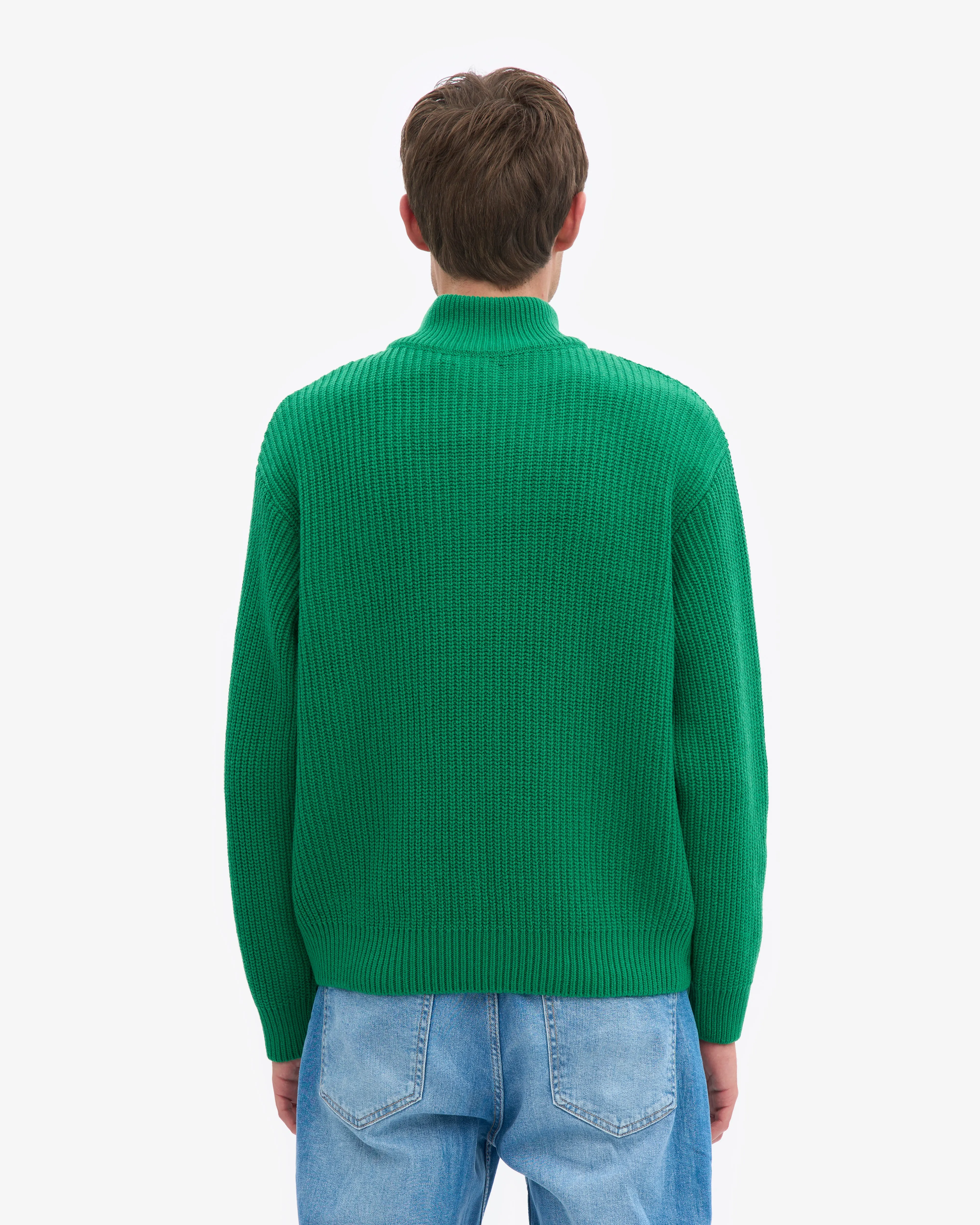 Merino Quarter Zip - Kelly Green sold by Colorful Standard product image thumbnail 4