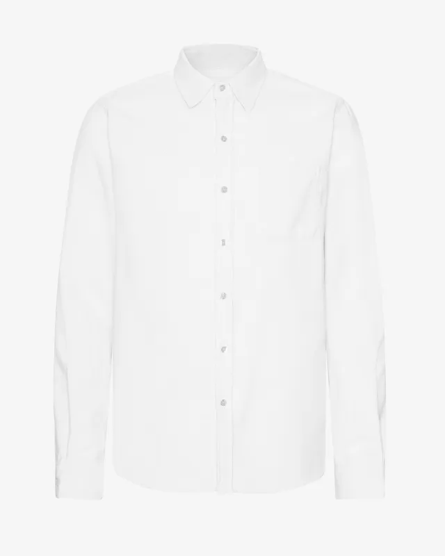 Organic Flannel Shirt - Optical White sold by Colorful Standard