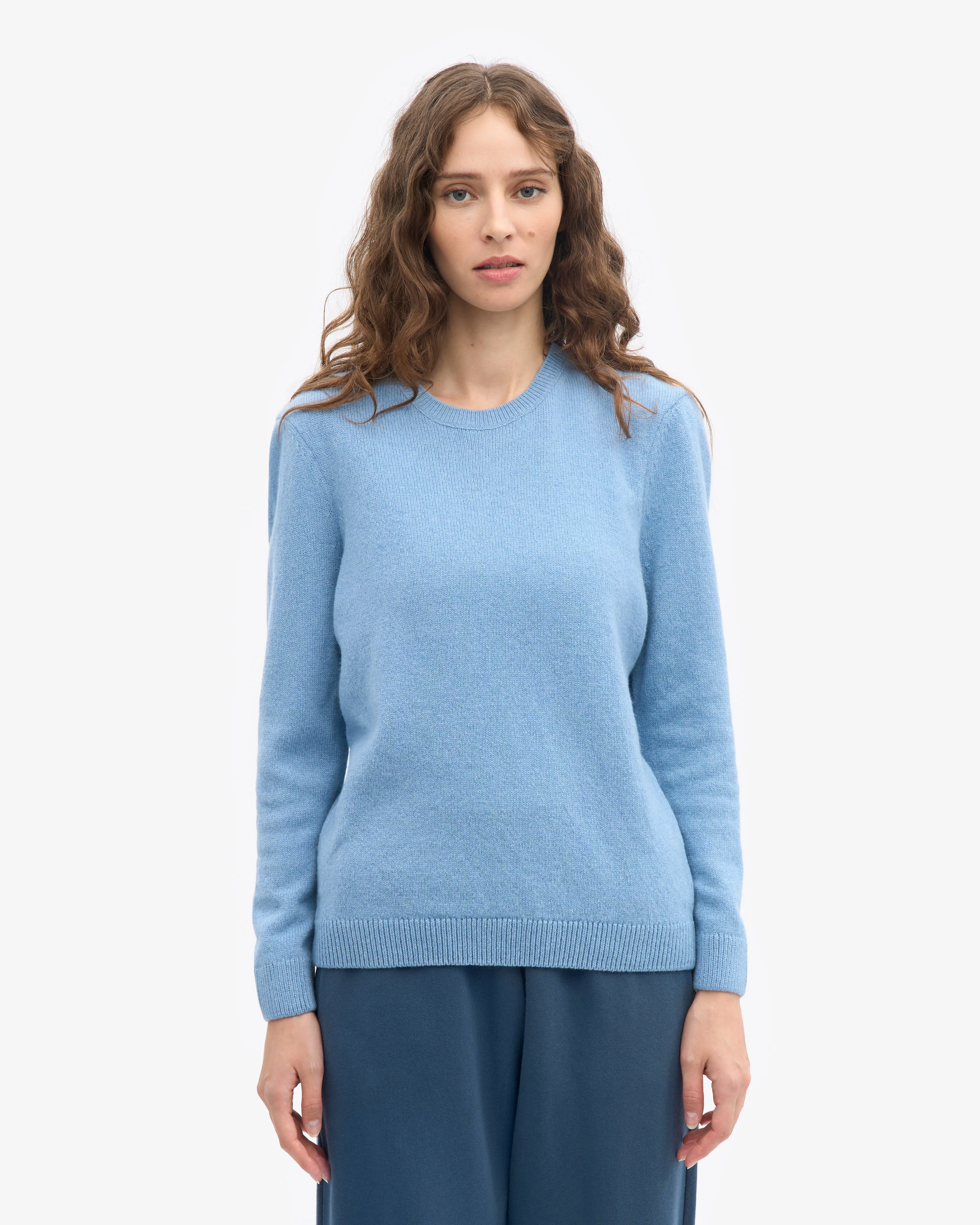 Women Classic Merino Wool Crew - Seaside Blue sold by Colorful Standard product image thumbnail 2