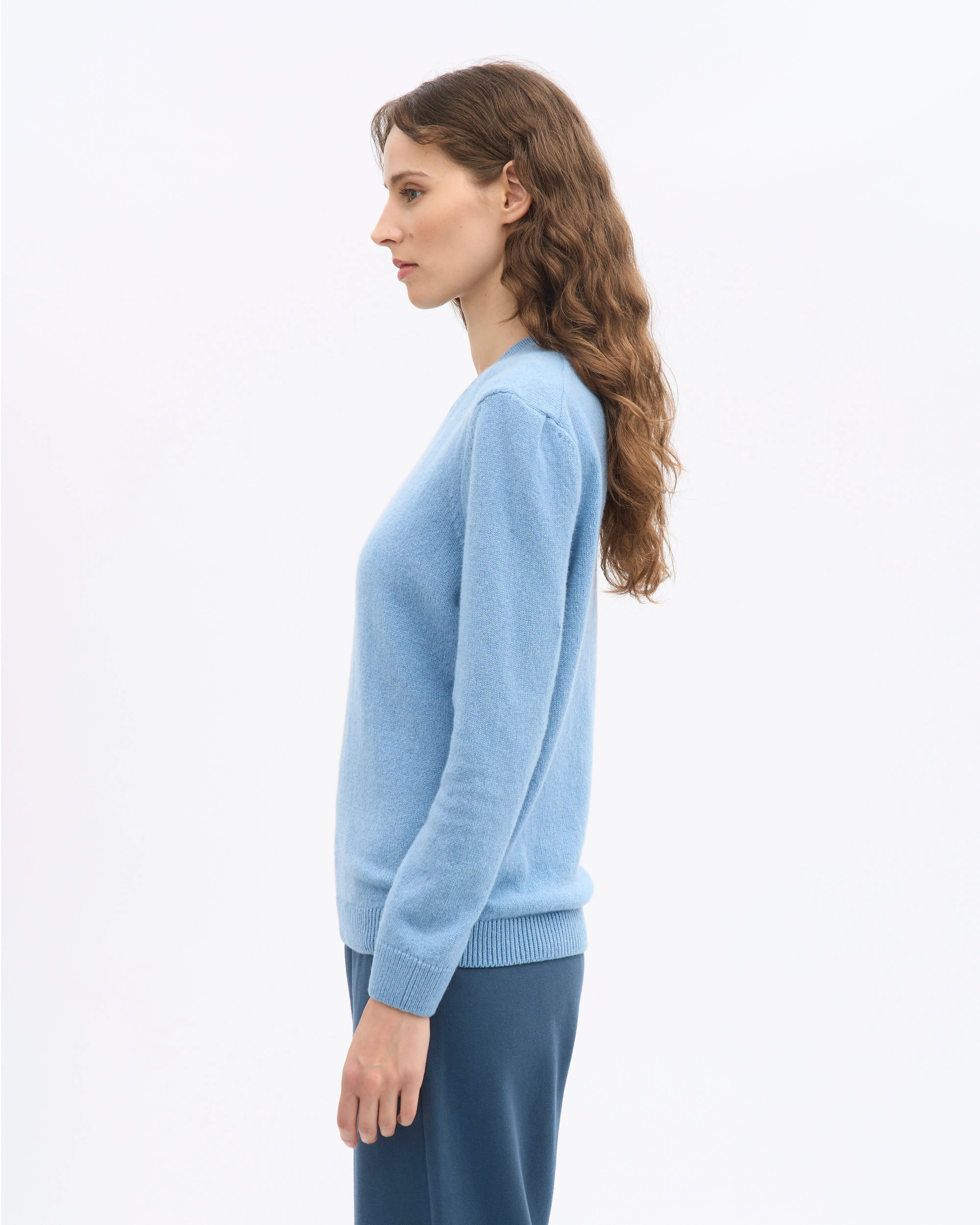 Women Classic Merino Wool Crew - Seaside Blue sold by Colorful Standard product image thumbnail 3