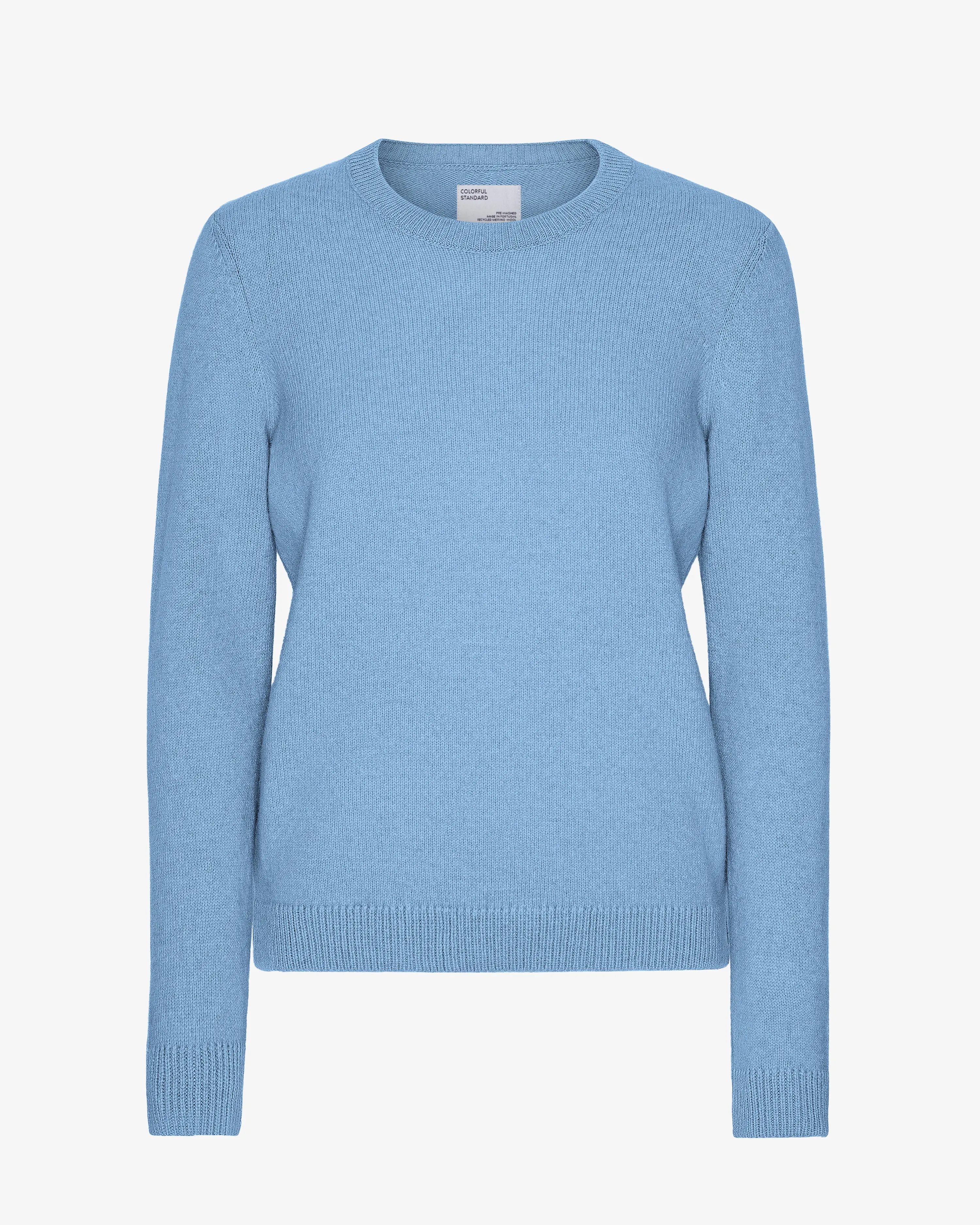 Women Classic Merino Wool Crew - Seaside Blue sold by Colorful Standard