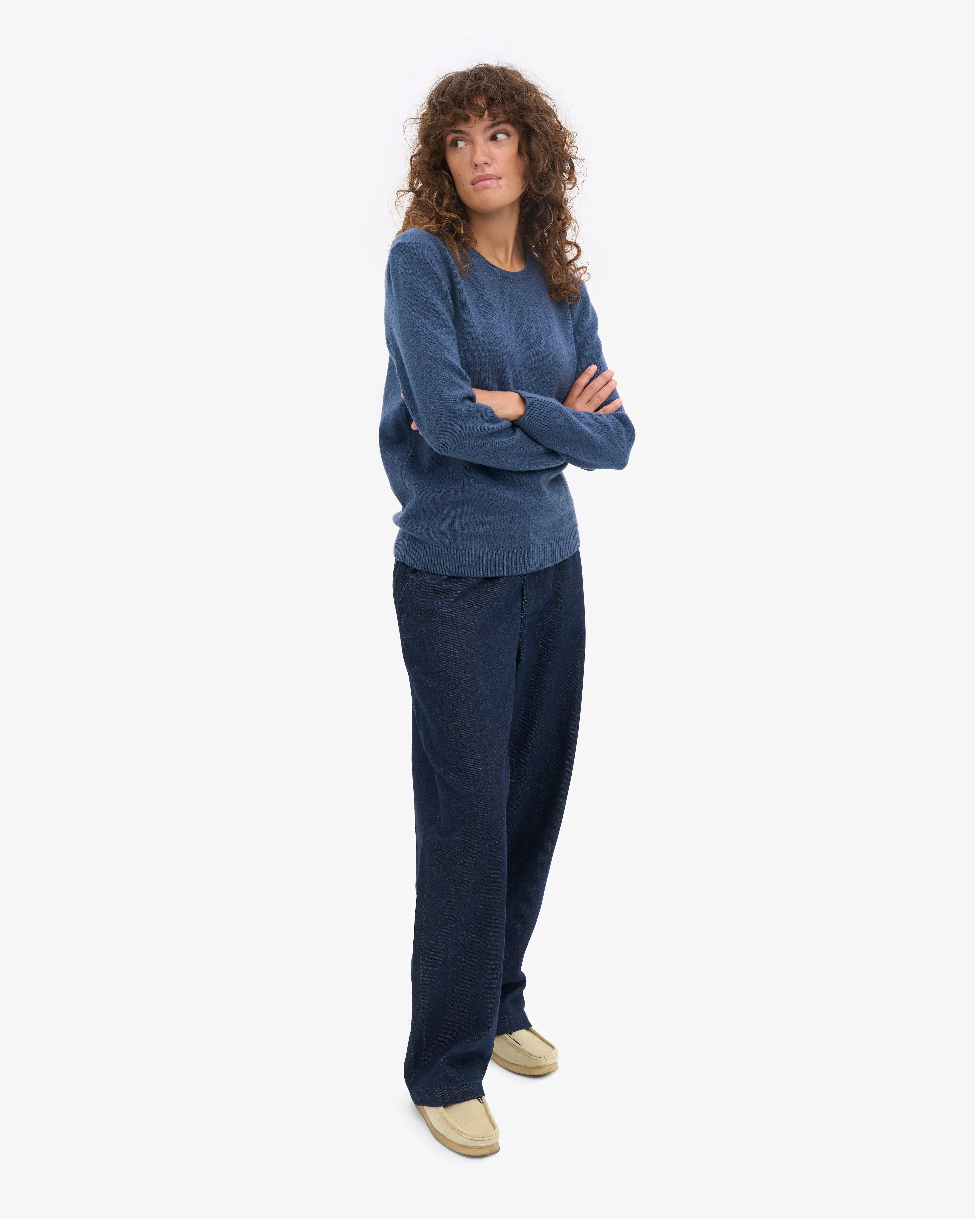 Women Classic Merino Wool Crew - Petrol Blue sold by Colorful Standard product image thumbnail 5