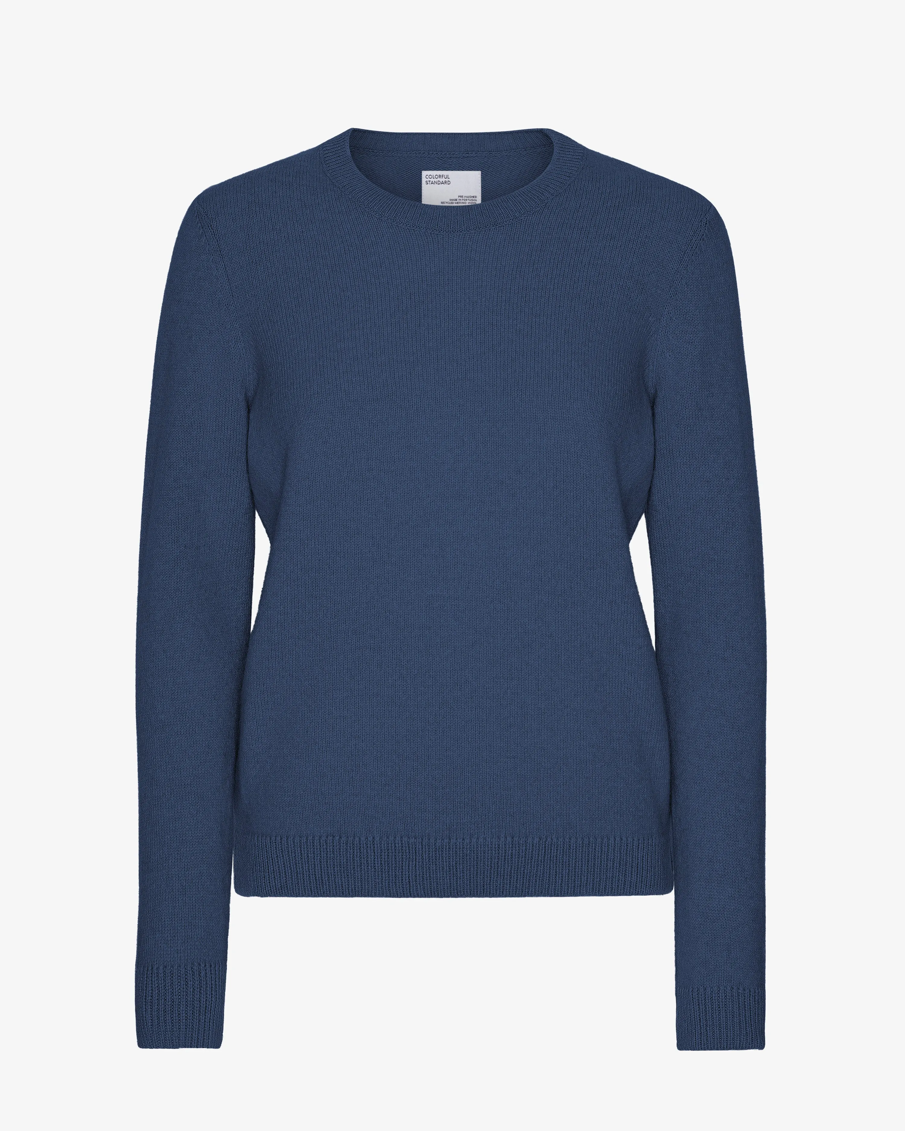 Women Classic Merino Wool Crew - Petrol Blue sold by Colorful Standard