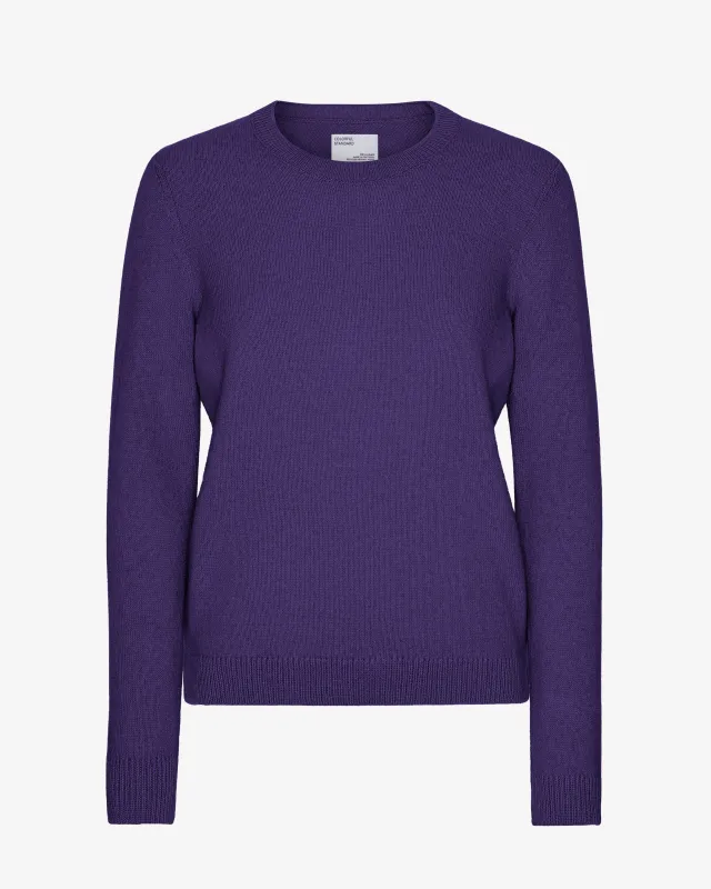 Women Classic Merino Wool Crew - Ultra Violet sold by Colorful Standard