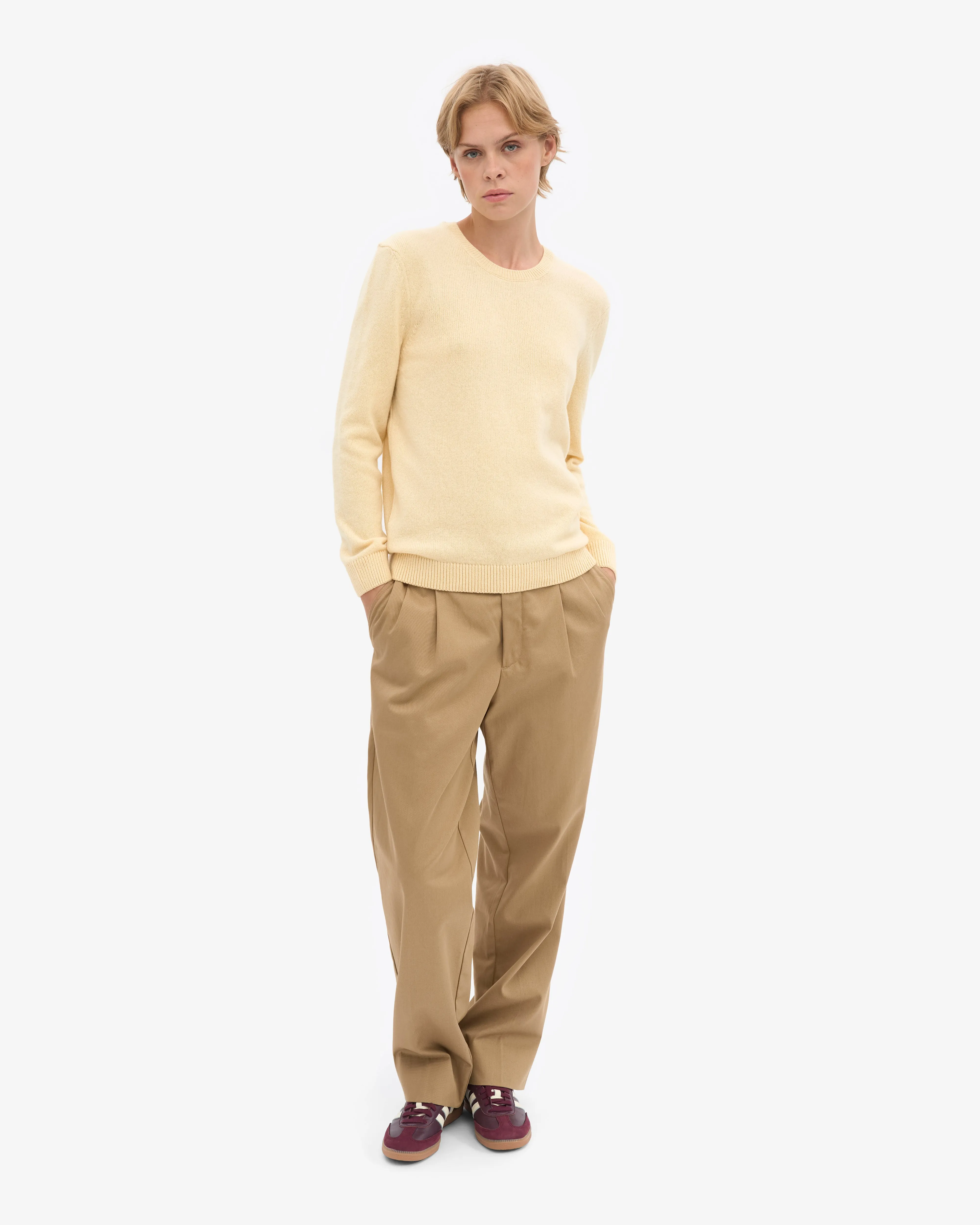 Women Classic Merino Wool Crew - Soft Yellow sold by Colorful Standard product image thumbnail 5