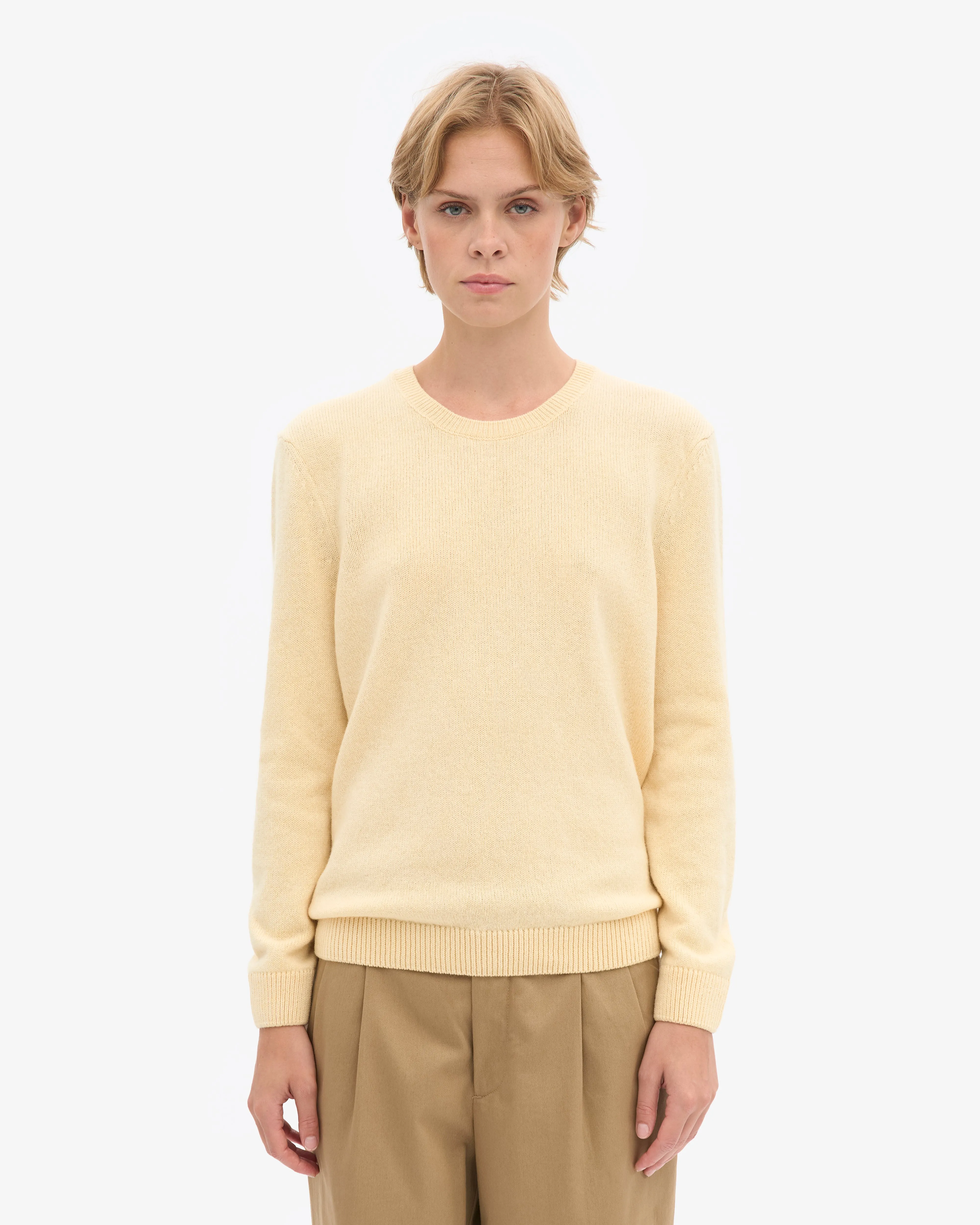 Women Classic Merino Wool Crew - Soft Yellow sold by Colorful Standard product image thumbnail 2