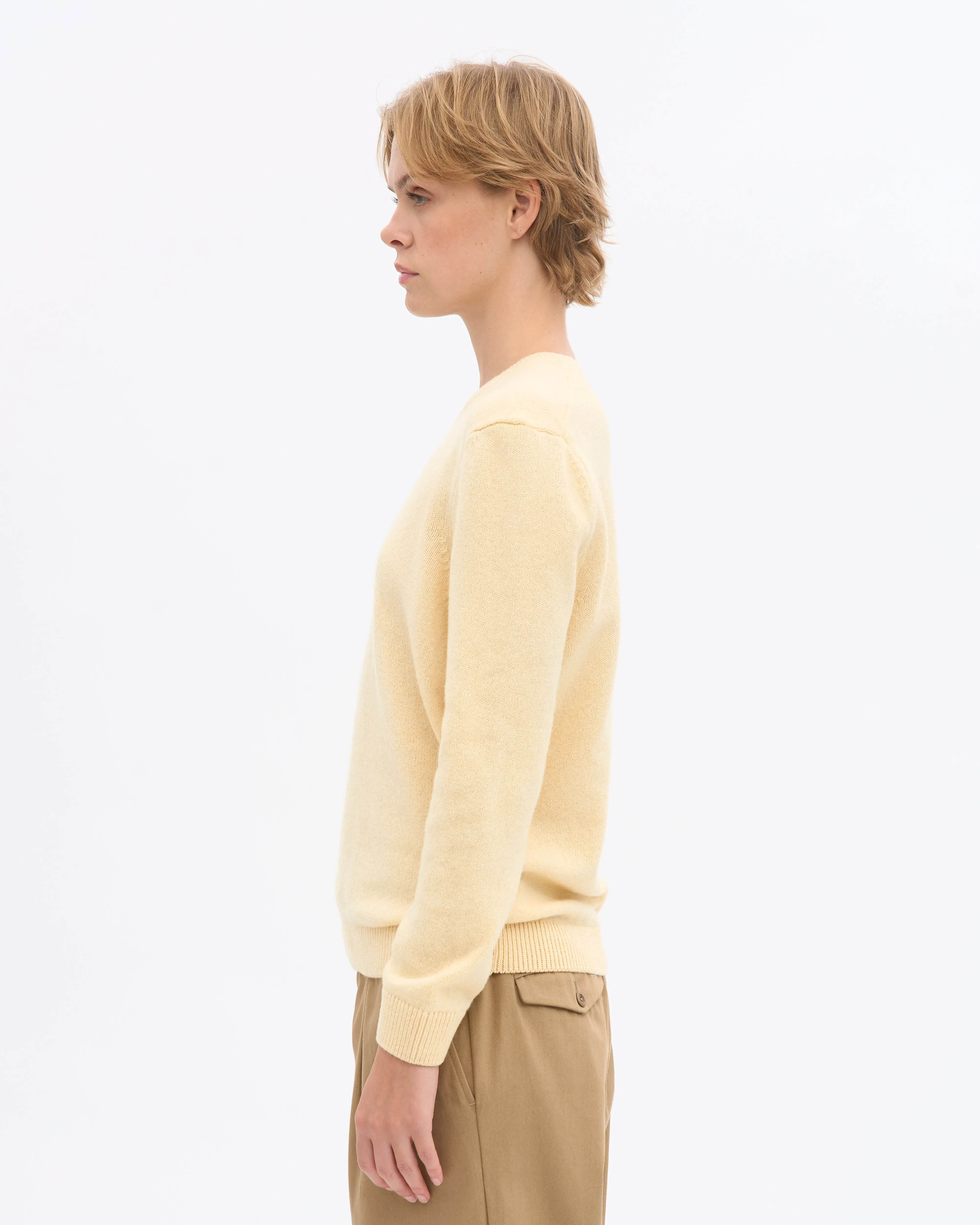 Women Classic Merino Wool Crew - Soft Yellow sold by Colorful Standard product image thumbnail 3