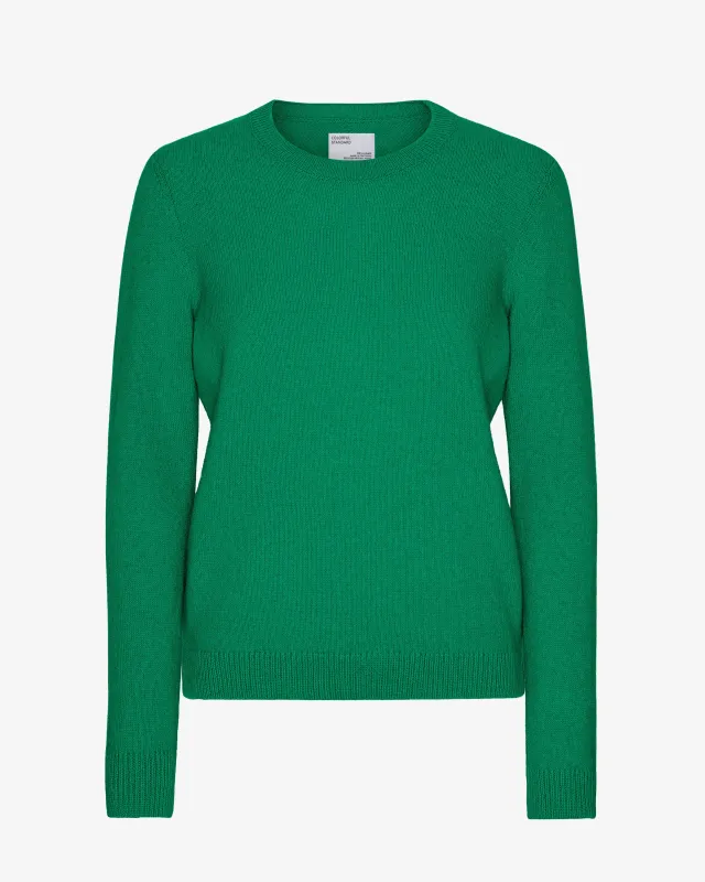 Women Classic Merino Wool Crew - Kelly Green sold by Colorful Standard